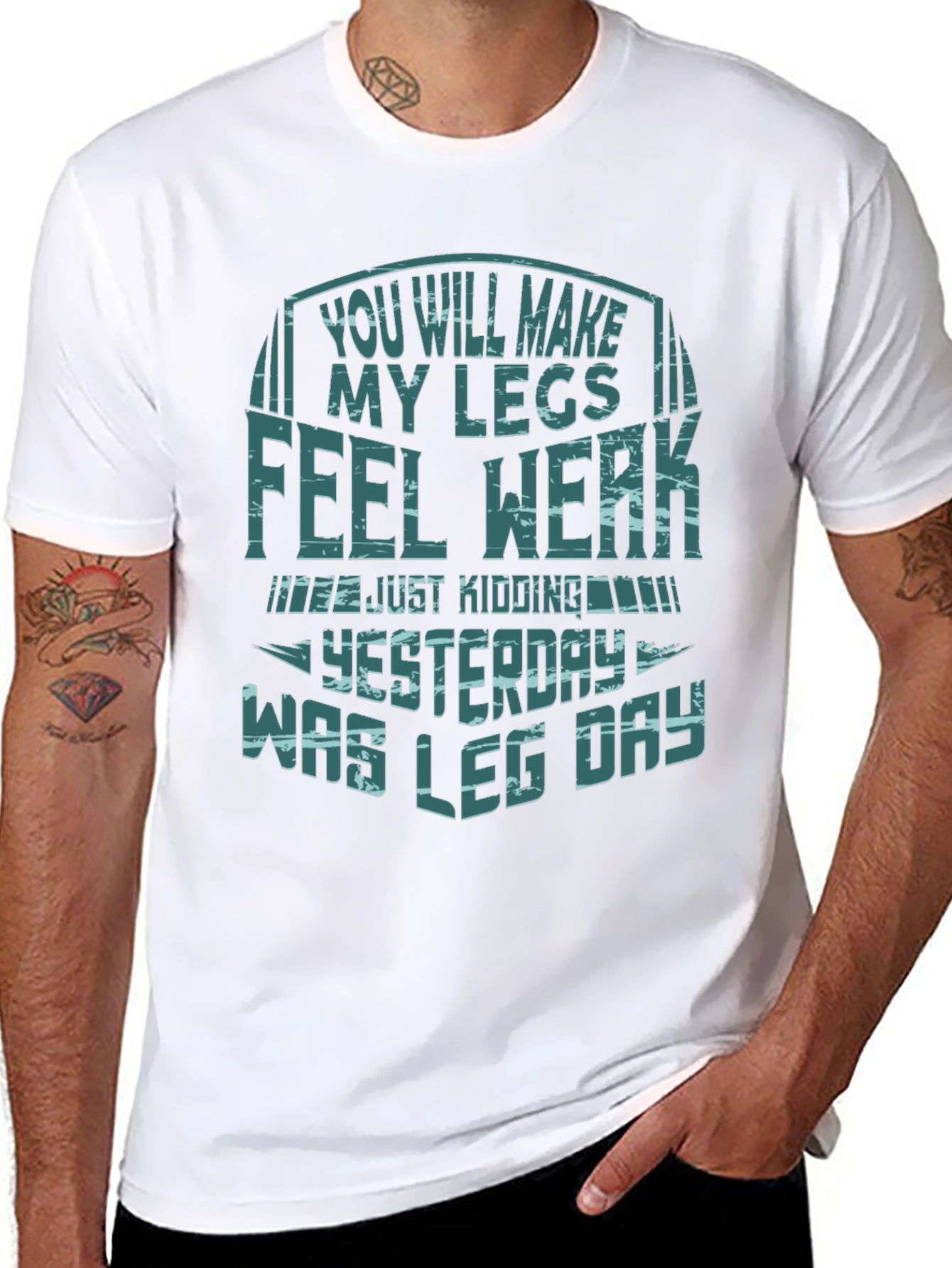 Funny Leg Day T-Shirt - Gym Workout Apparel