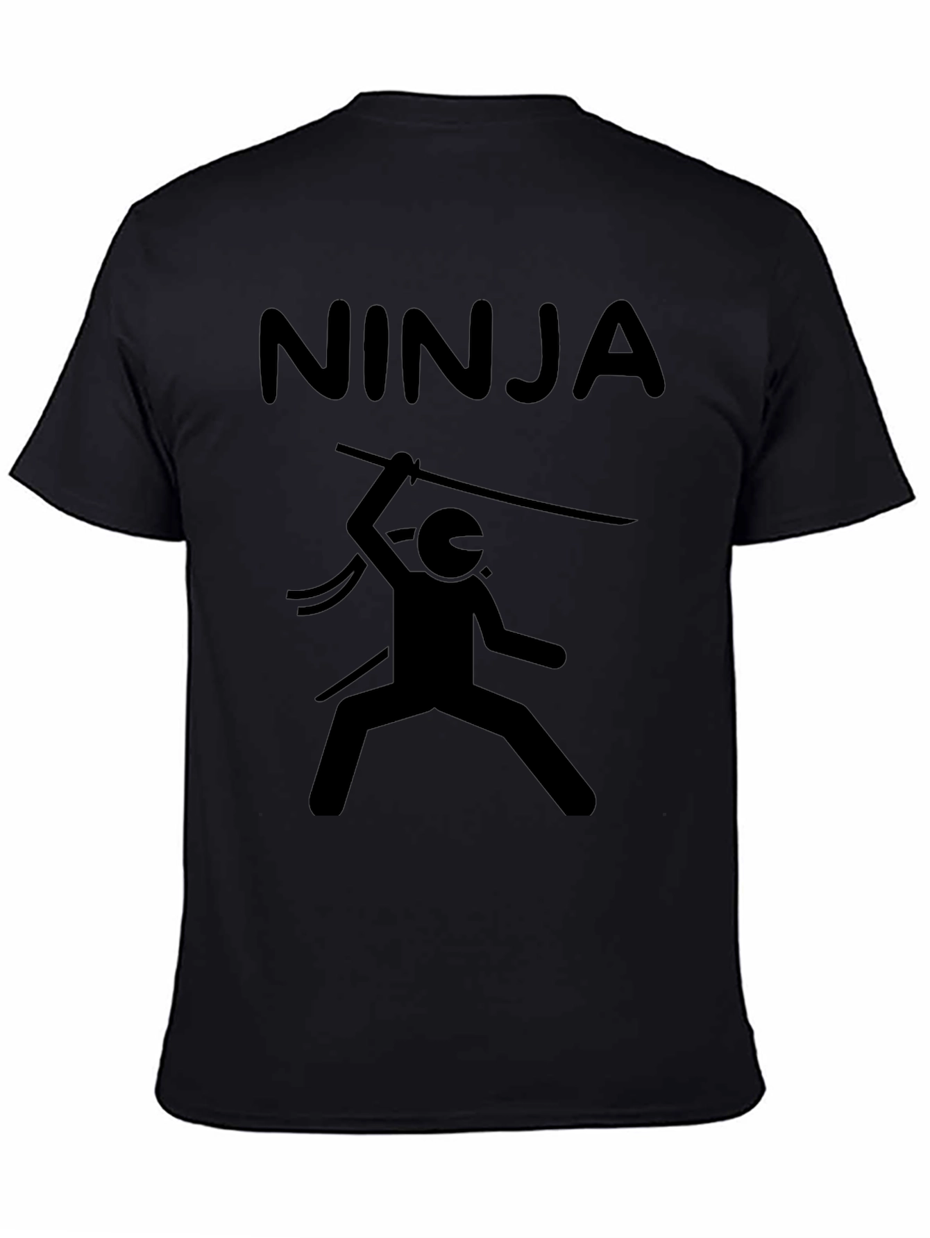 Ninja Warrior Graphic T-Shirt - Mens Black Tee