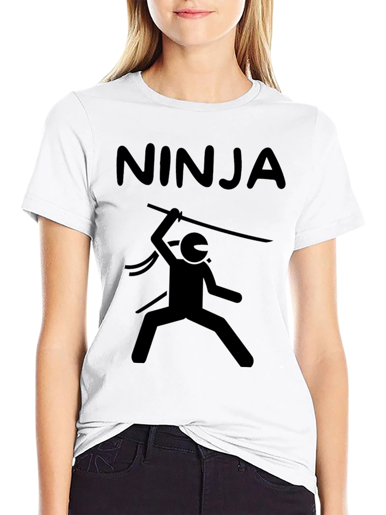 Ninja Warrior Graphic T-Shirt - Mens Black Tee