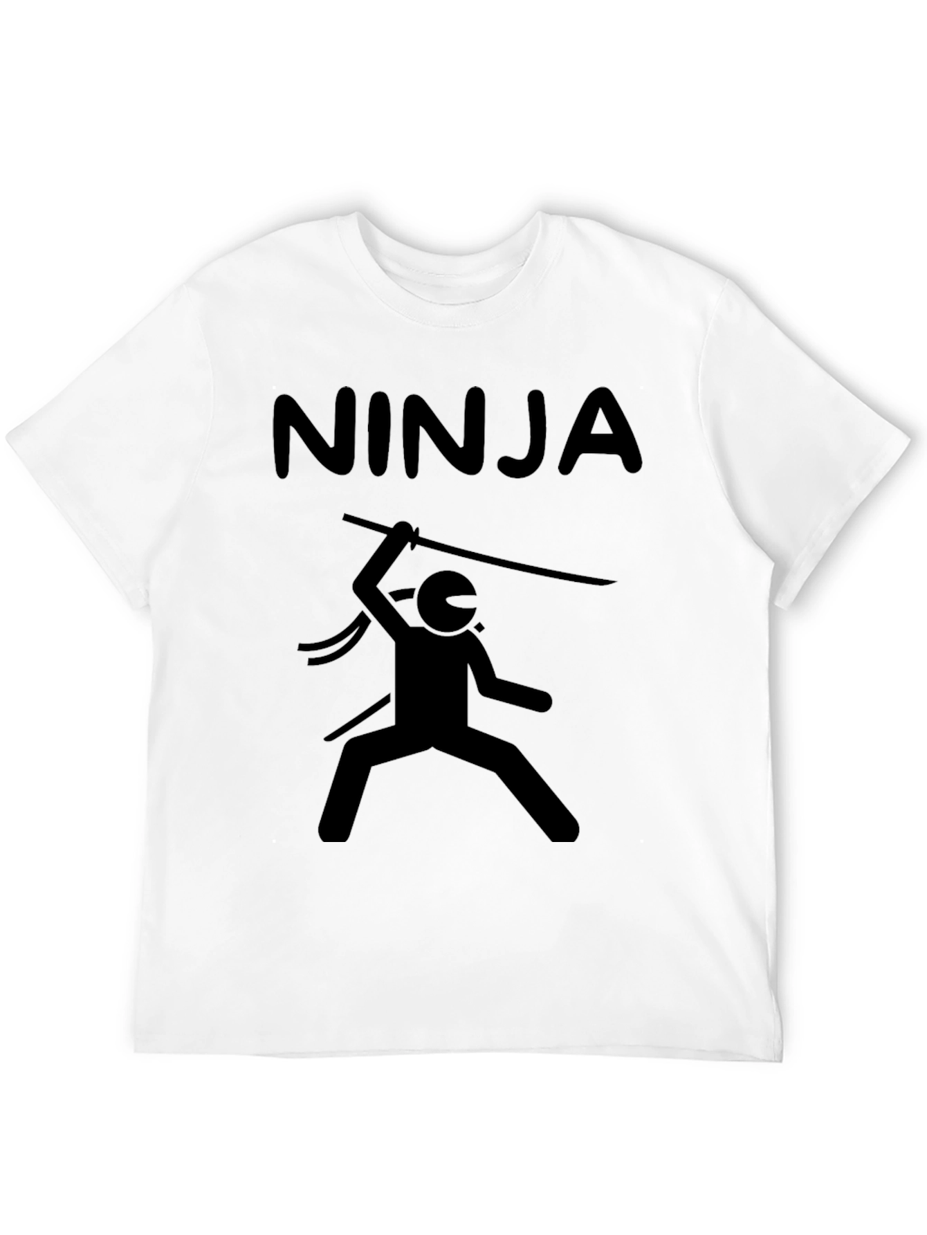 Ninja Warrior Graphic T-Shirt - Mens Black Tee