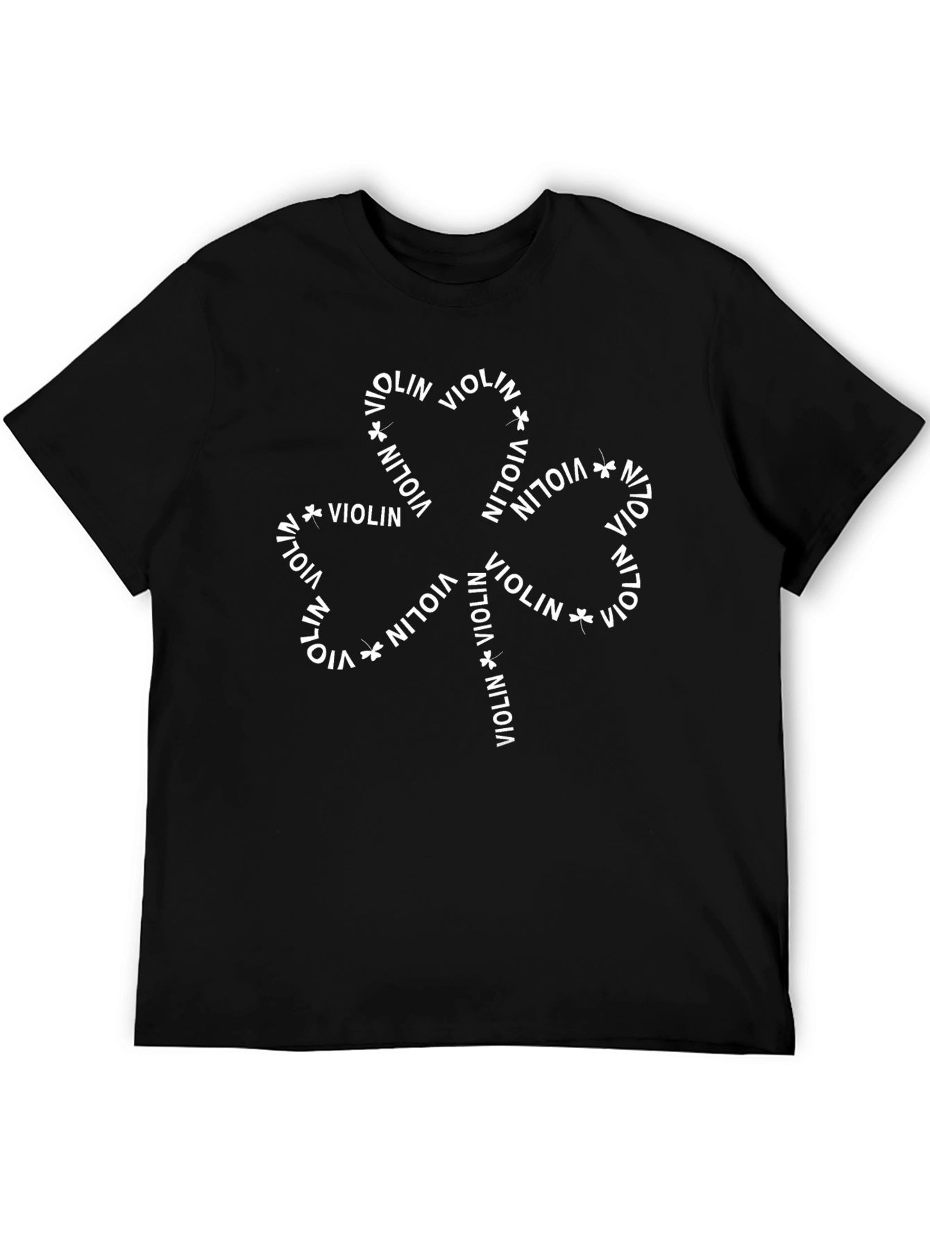 Violin Shamrock Graphic Tee - Luck of the Irish