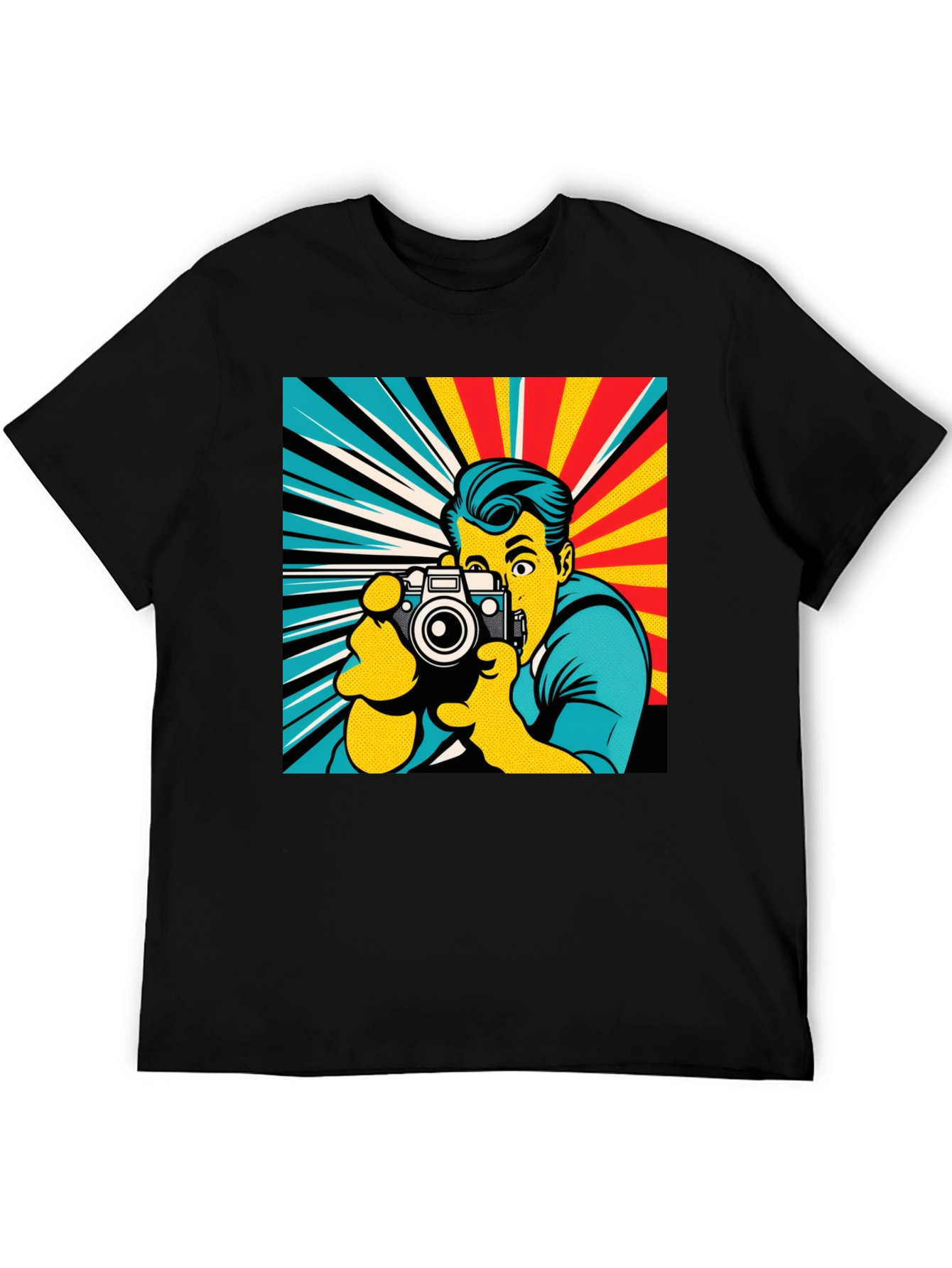 Retro Photographer T-Shirt - Pop Art Style
