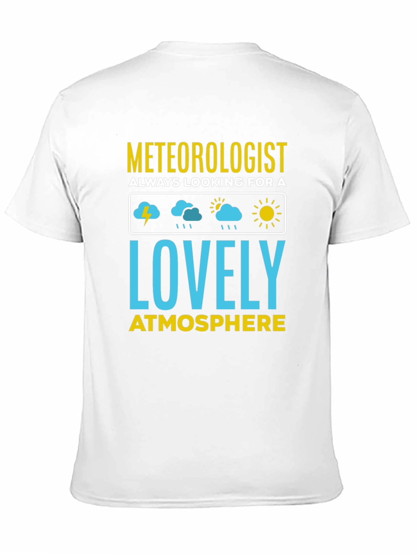 Meteorologist Lovely Atmosphere Black T-Shirt
