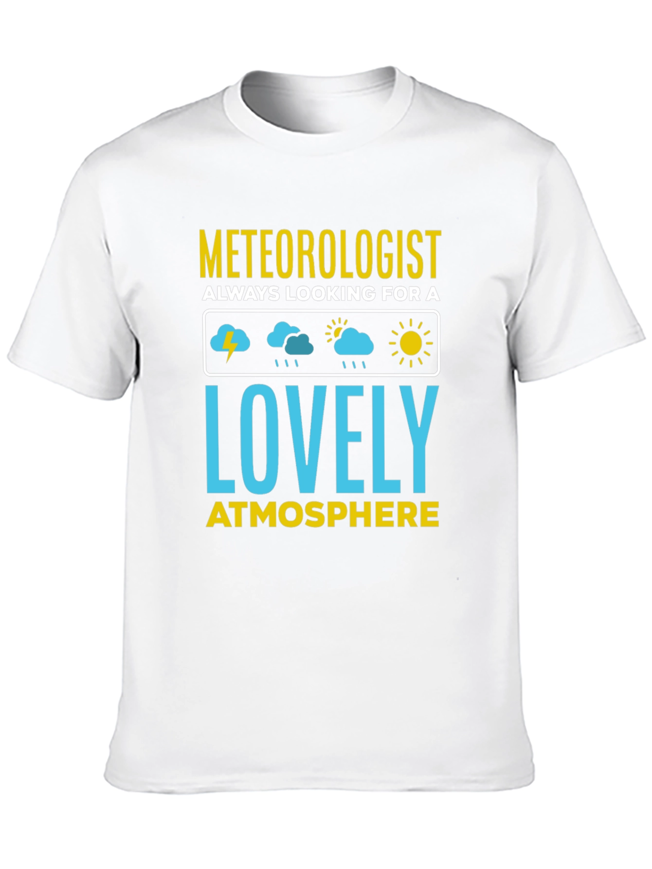 Meteorologist Lovely Atmosphere Black T-Shirt