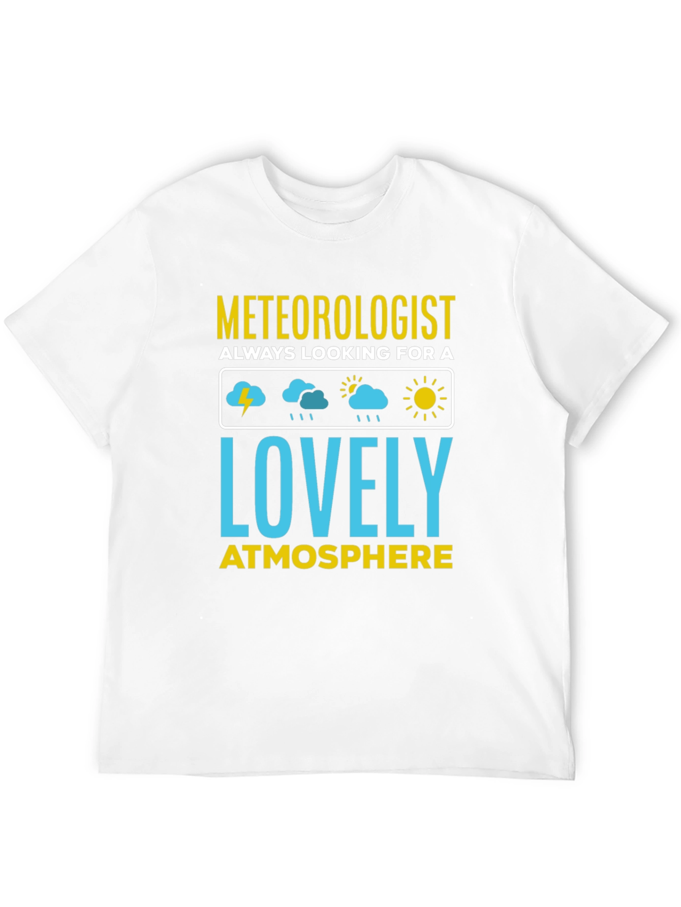 Meteorologist Lovely Atmosphere Black T-Shirt