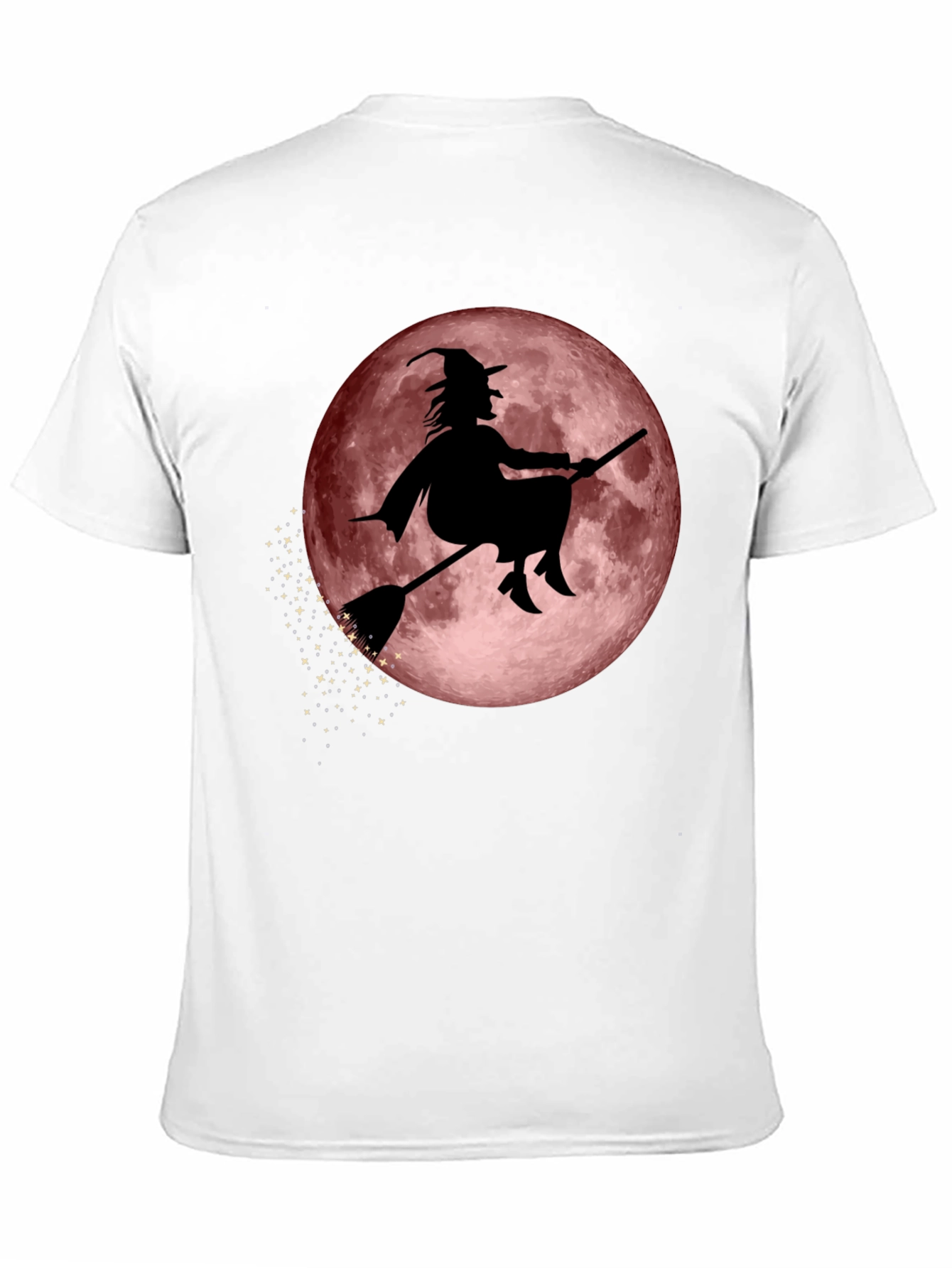 Witch on Moon Graphic Tee - Halloween T-Shirt