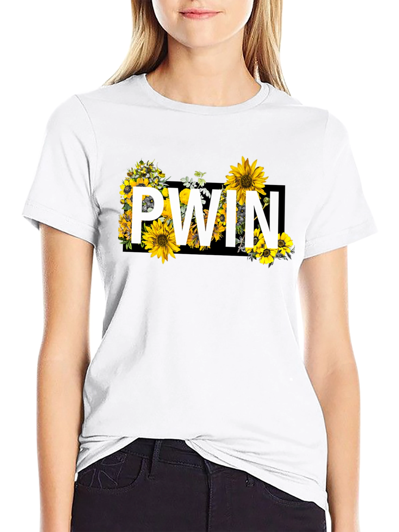 PWN Floral Graphic Black T-Shirt