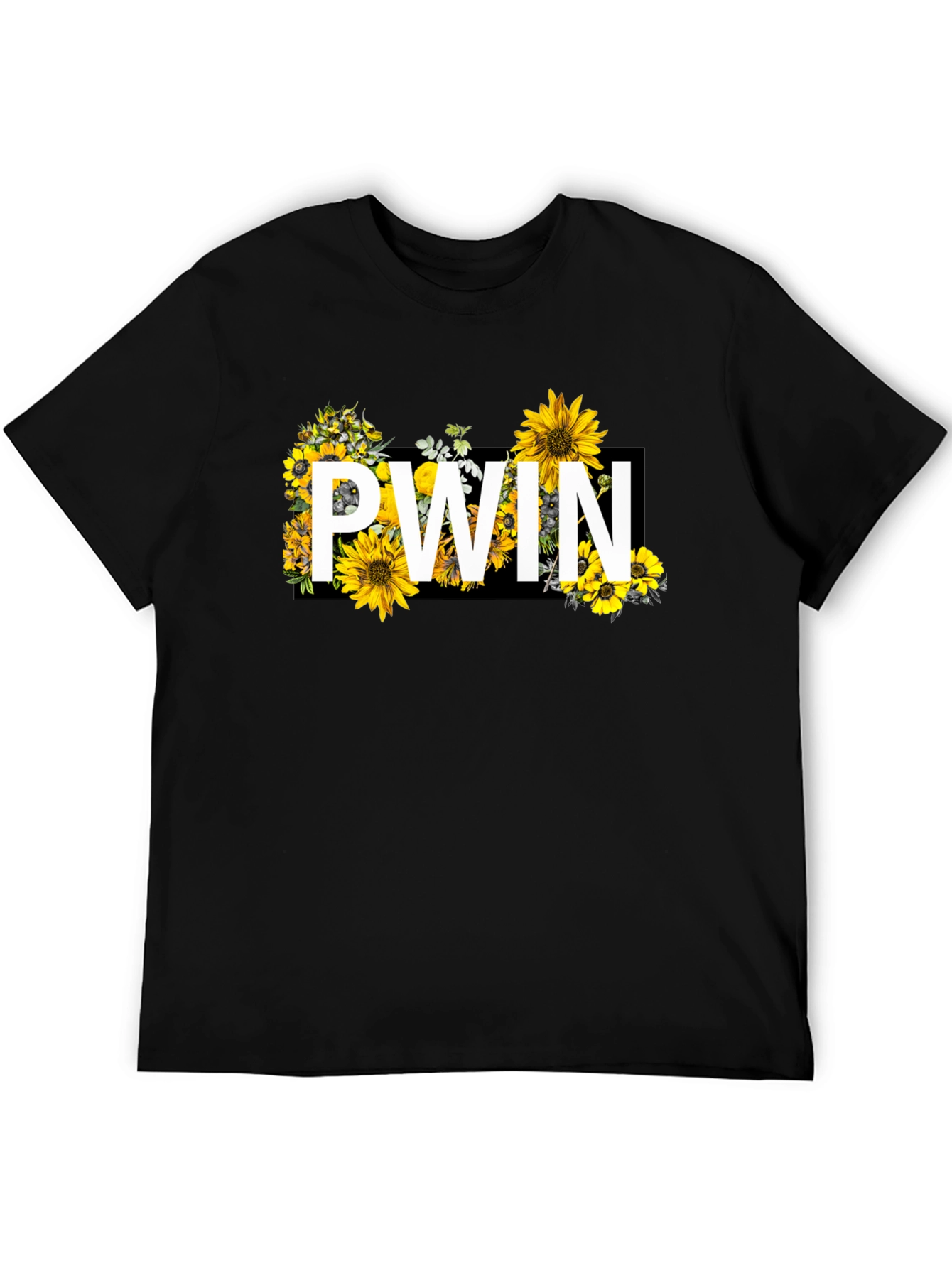 PWN Floral Graphic Black T-Shirt