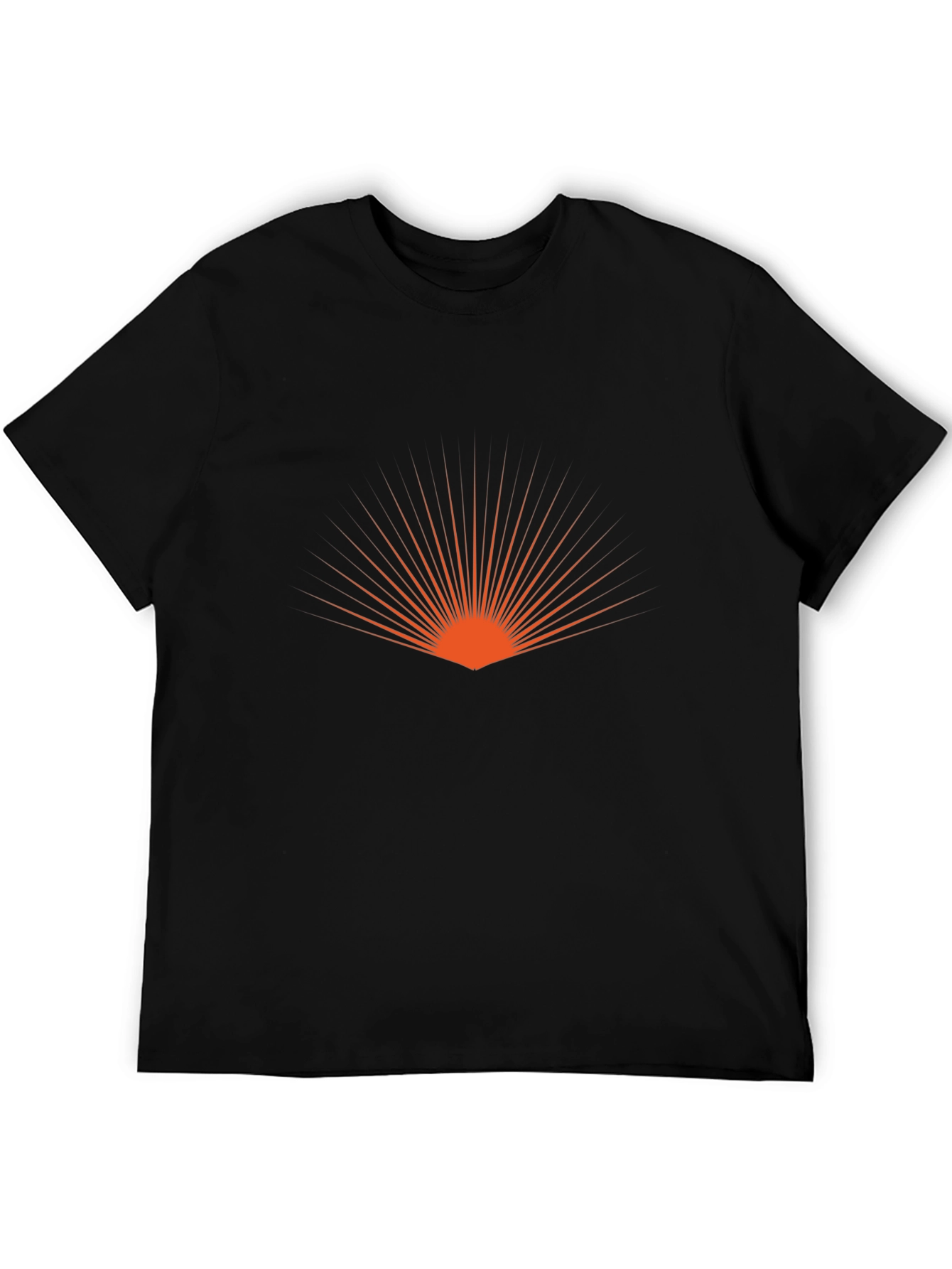 Sunset Graphic Tee - Stylish Black Cotton T-Shirt