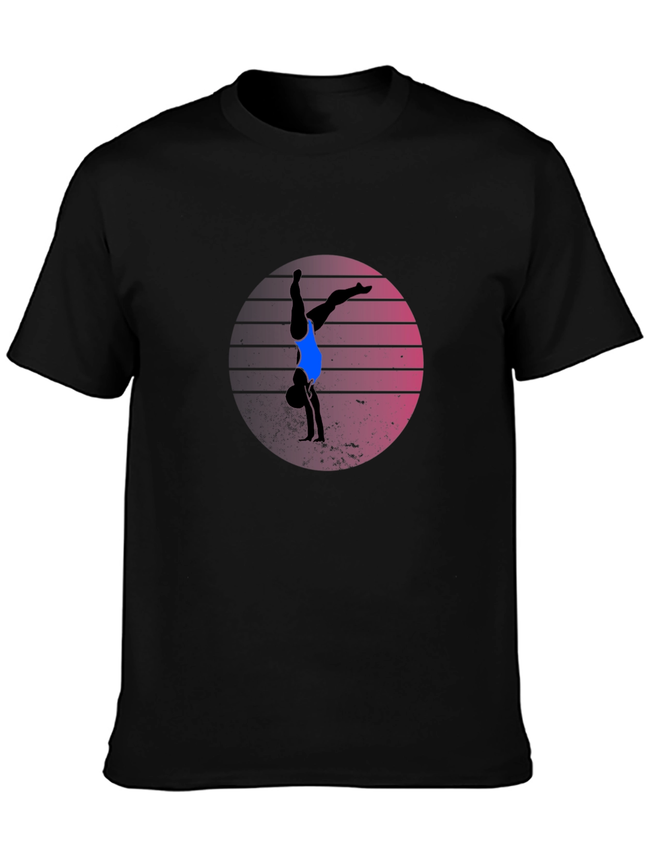 Gymnast Handstand T-Shirt - Retro Design