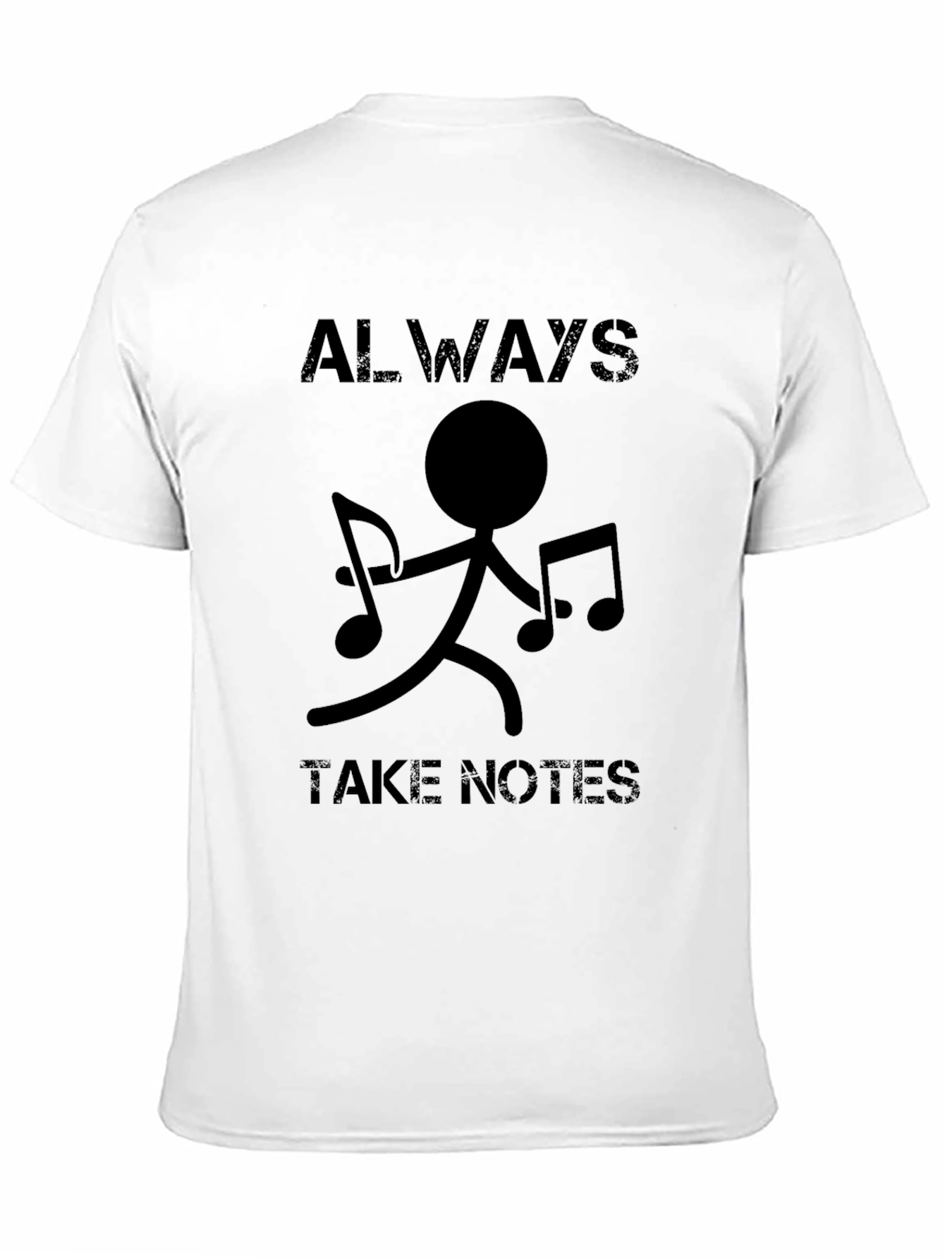 Always Take Notes Graphic Tee - Black Cotton T-Shirt