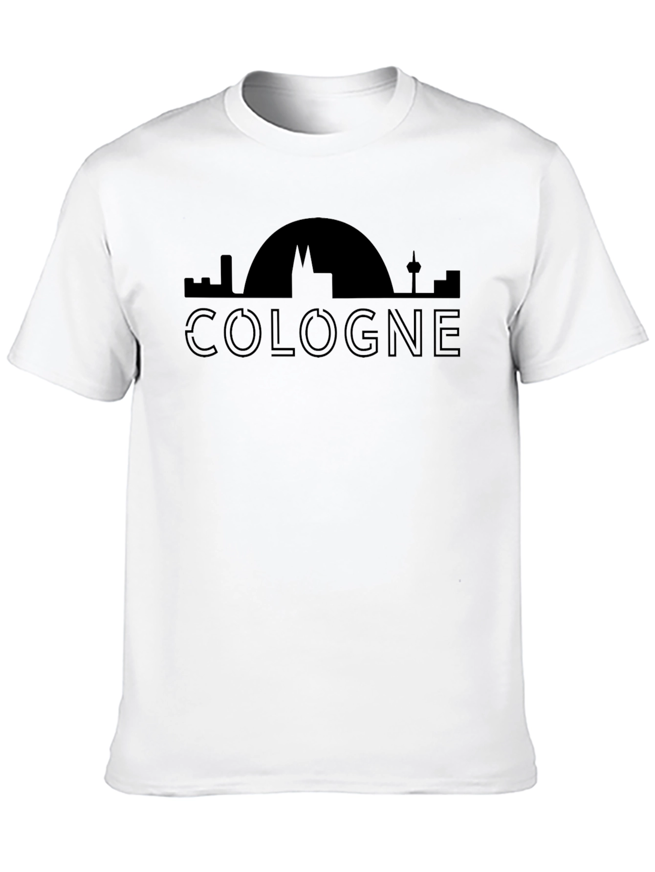 Cologne Skyline Graphic Tee - Black
