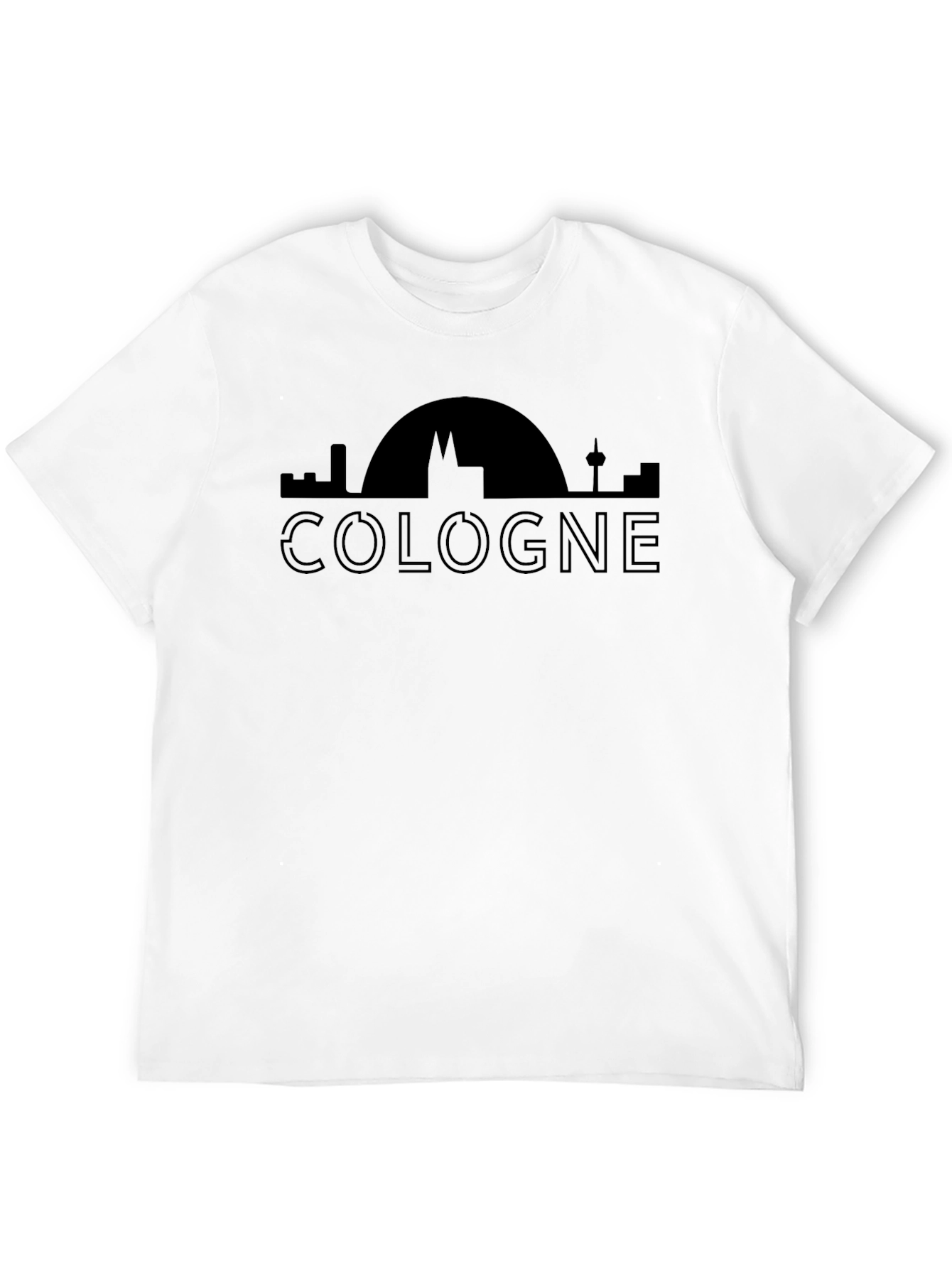 Cologne Skyline Graphic Tee - Black