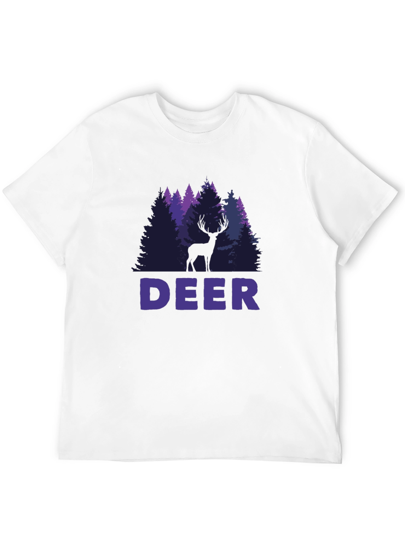 Deer Forest Graphic T-Shirt - Nature Lover Tee