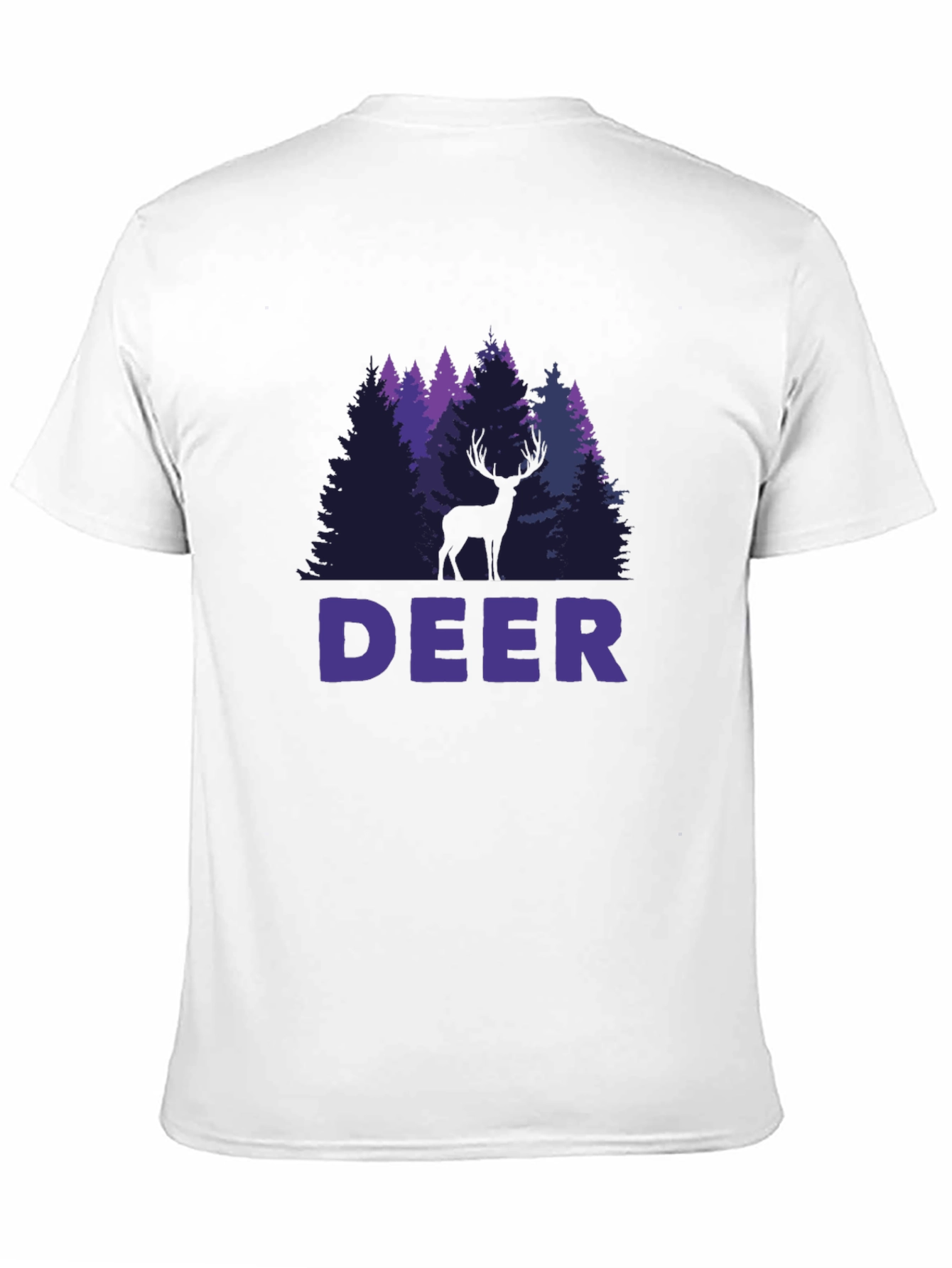 Deer Forest Graphic T-Shirt - Nature Lover Tee
