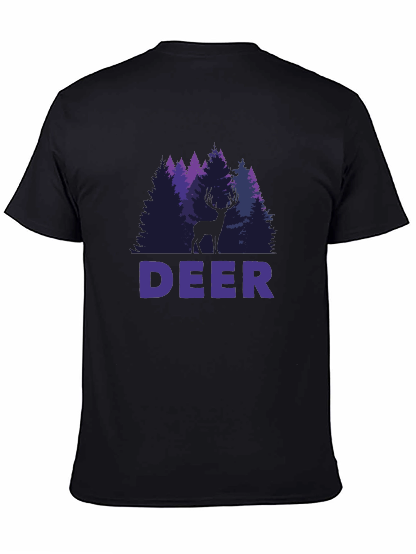 Deer Forest Graphic T-Shirt - Nature Lover Tee