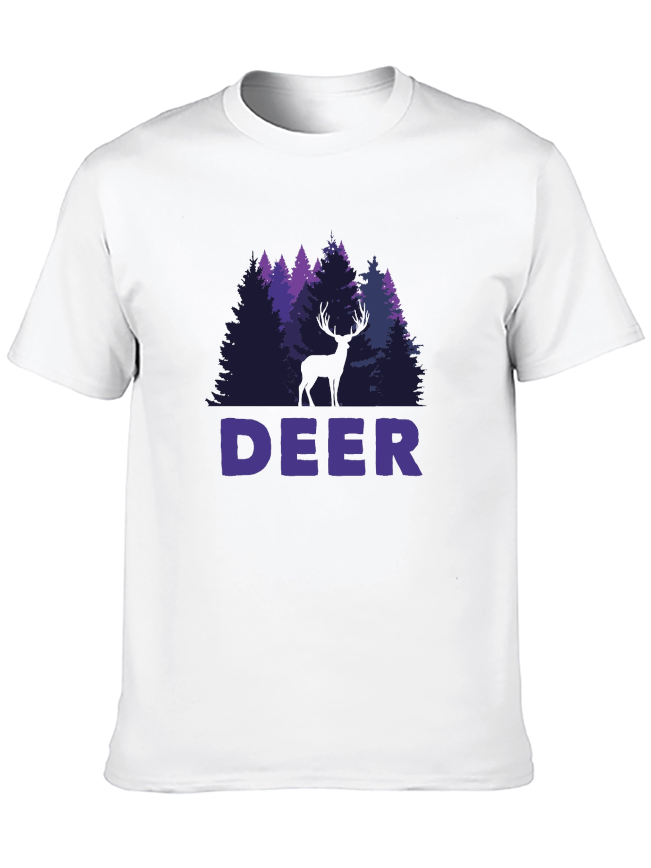 Deer Forest Graphic T-Shirt - Nature Lover Tee
