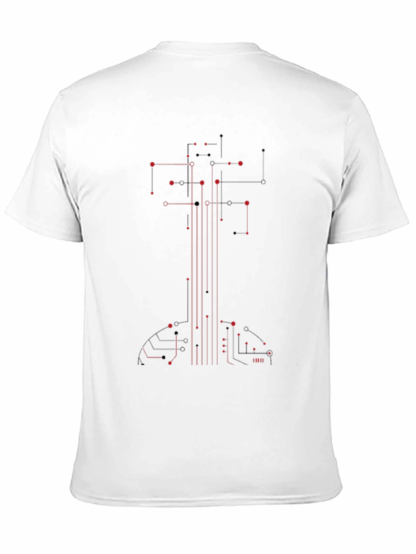 Circuit Board Guitar T-Shirt - Cool Tech Design