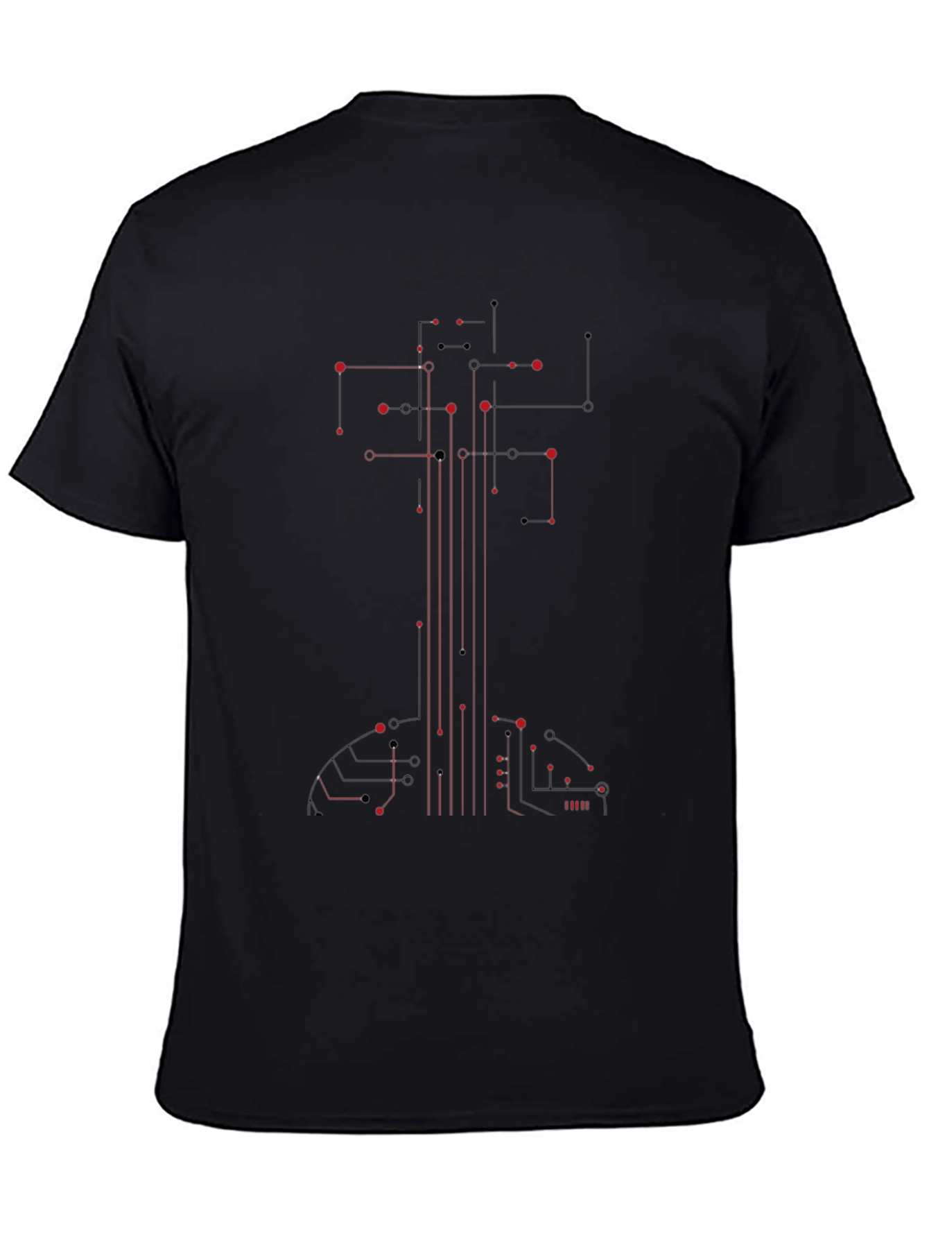 Circuit Board Guitar T-Shirt - Cool Tech Design
