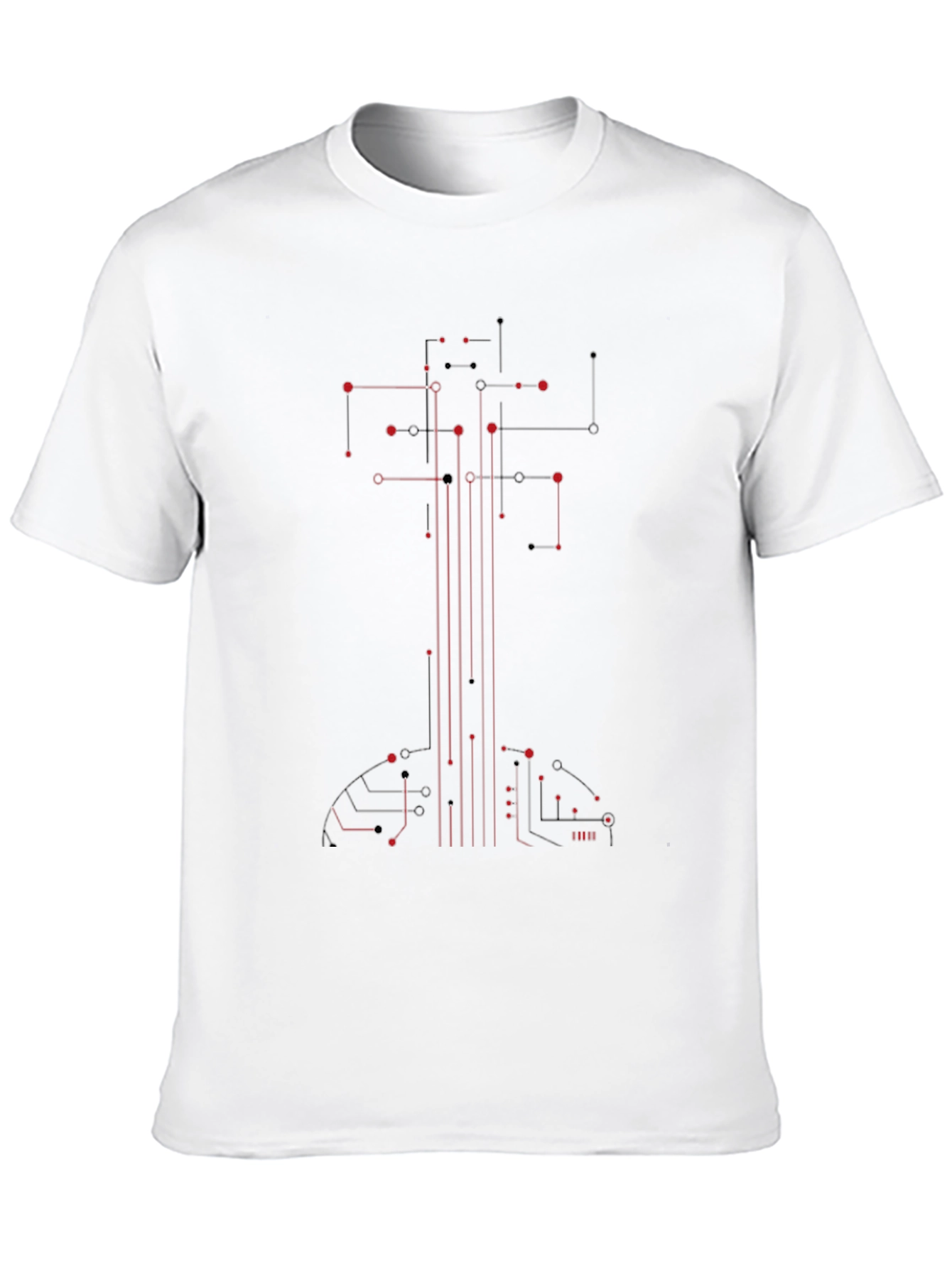 Circuit Board Guitar T-Shirt - Cool Tech Design