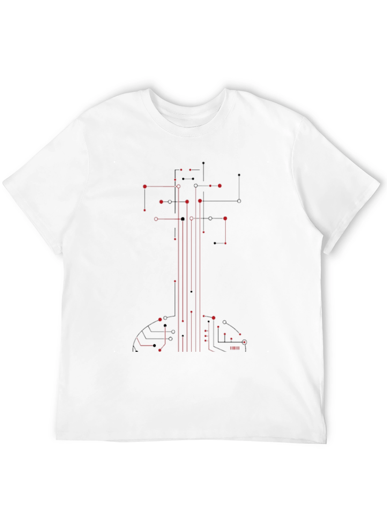 Circuit Board Guitar T-Shirt - Cool Tech Design