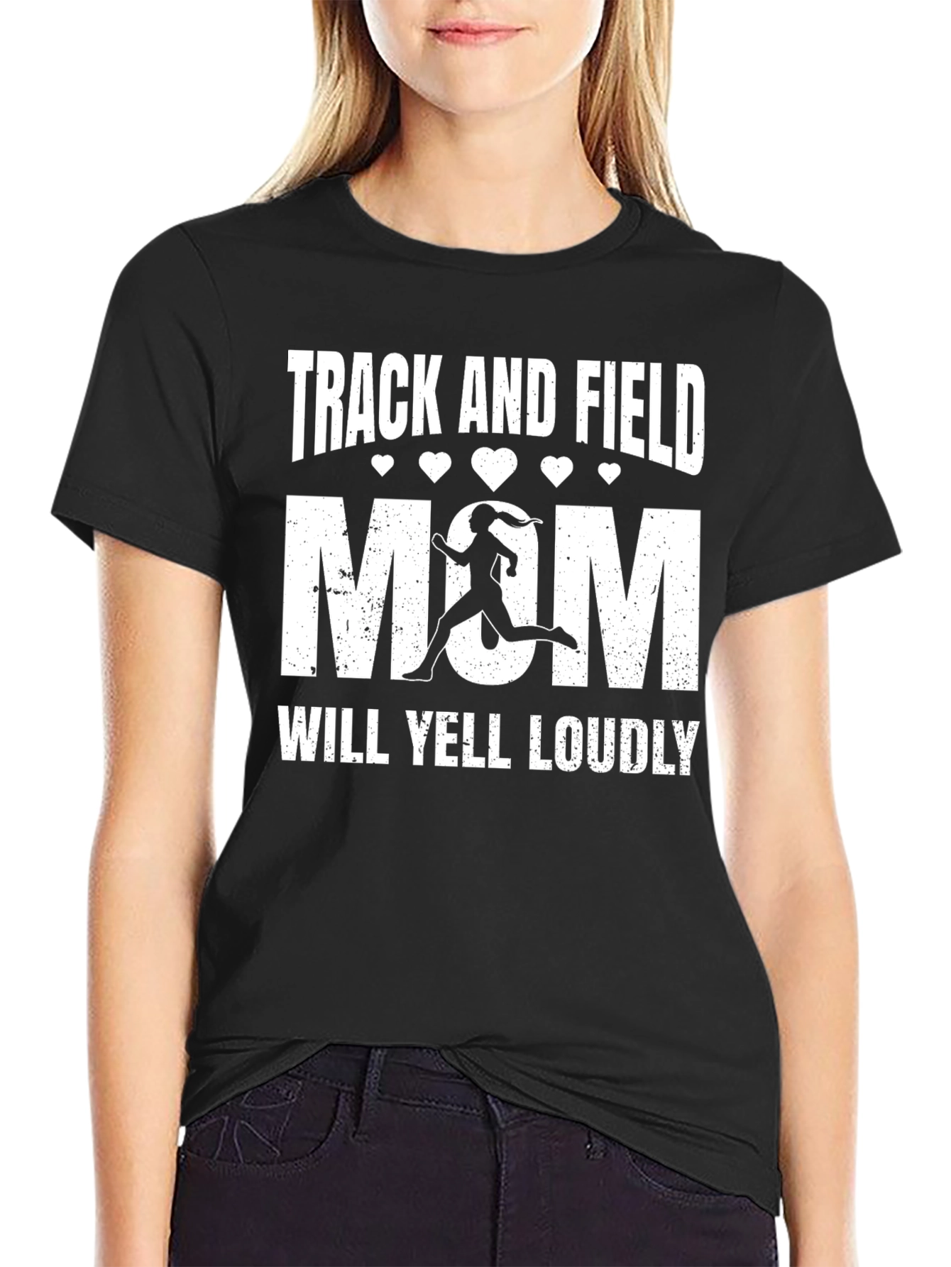 Track and Field Mom Graphic Tee