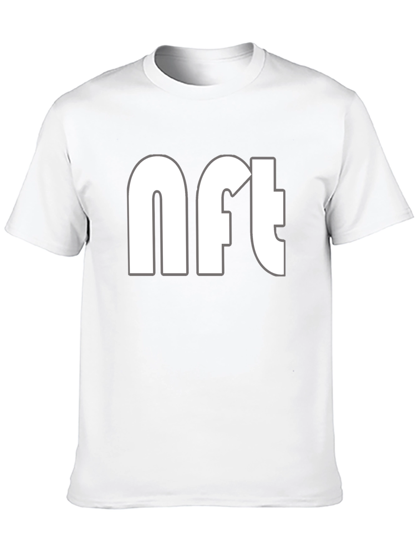 NFT Graphic Tee - Black Cotton Casual T-Shirt