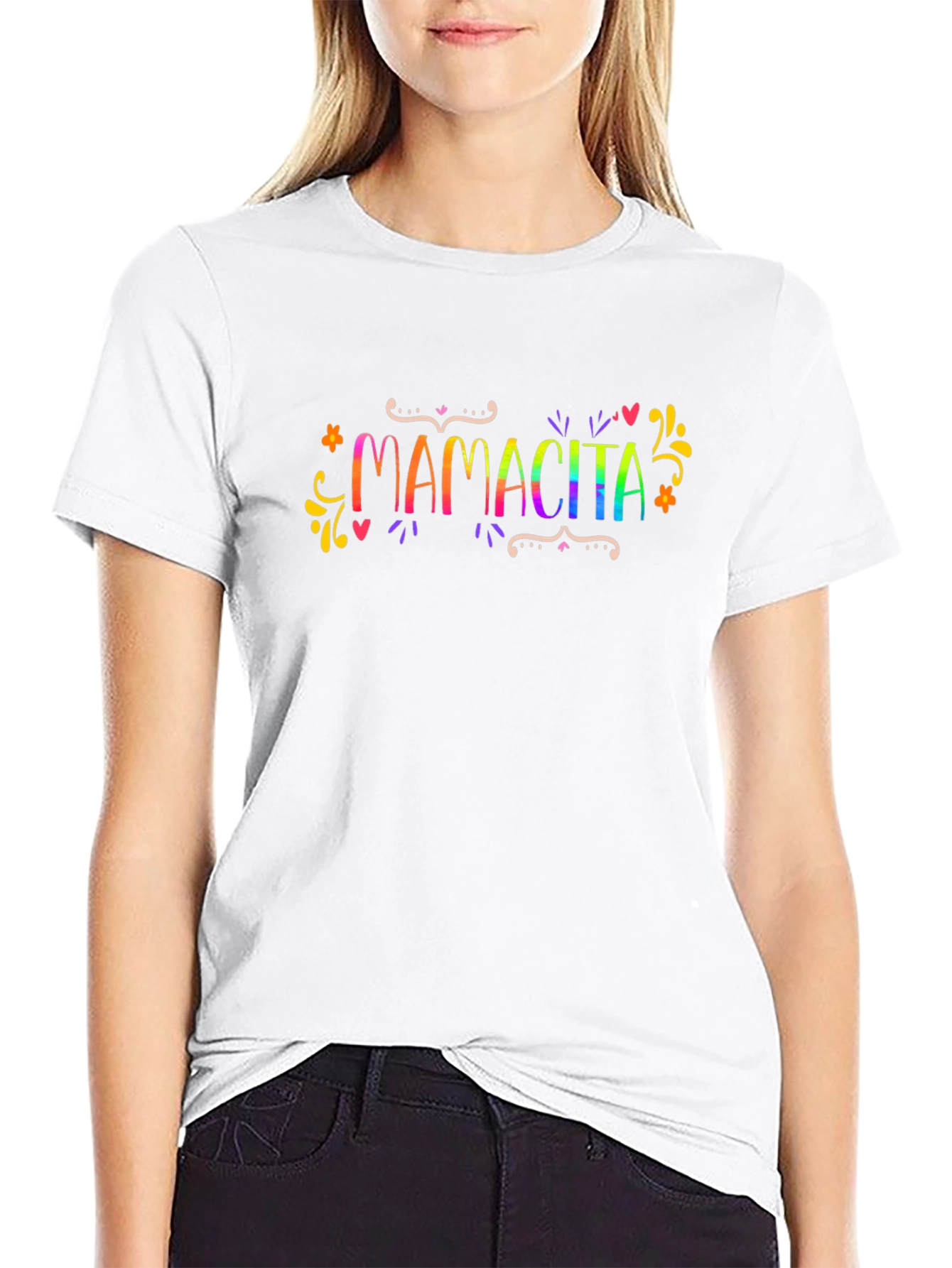 Mamacita Rainbow Graphic T-Shirt