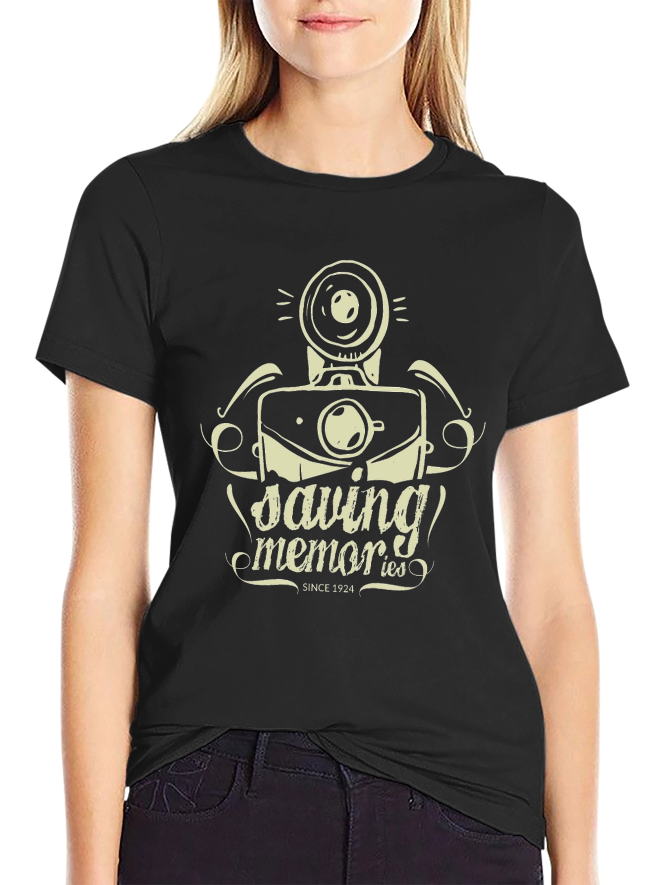 Saving Memories T-Shirt - Camera Graphic Tee