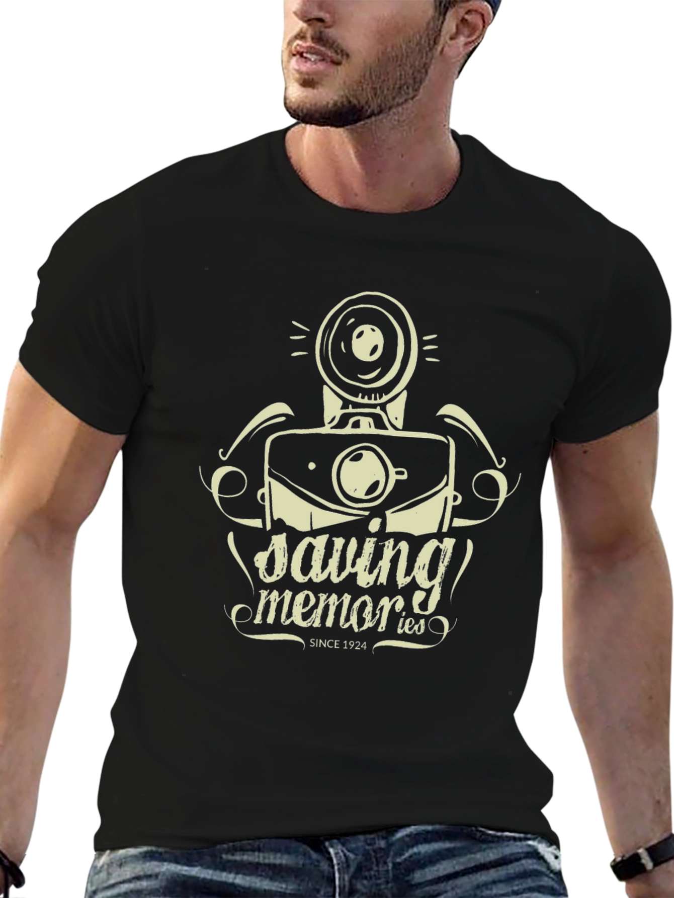 Saving Memories T-Shirt - Camera Graphic Tee