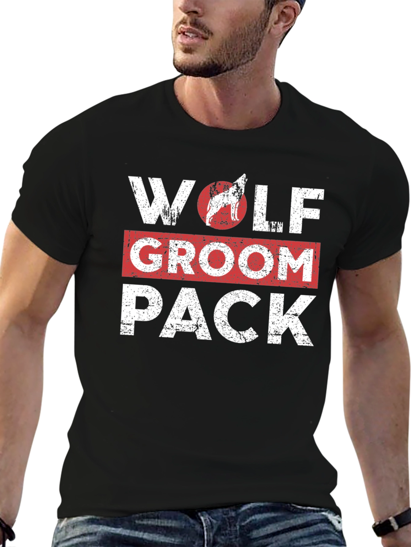 Wolf Groom Pack Graphic T-Shirt