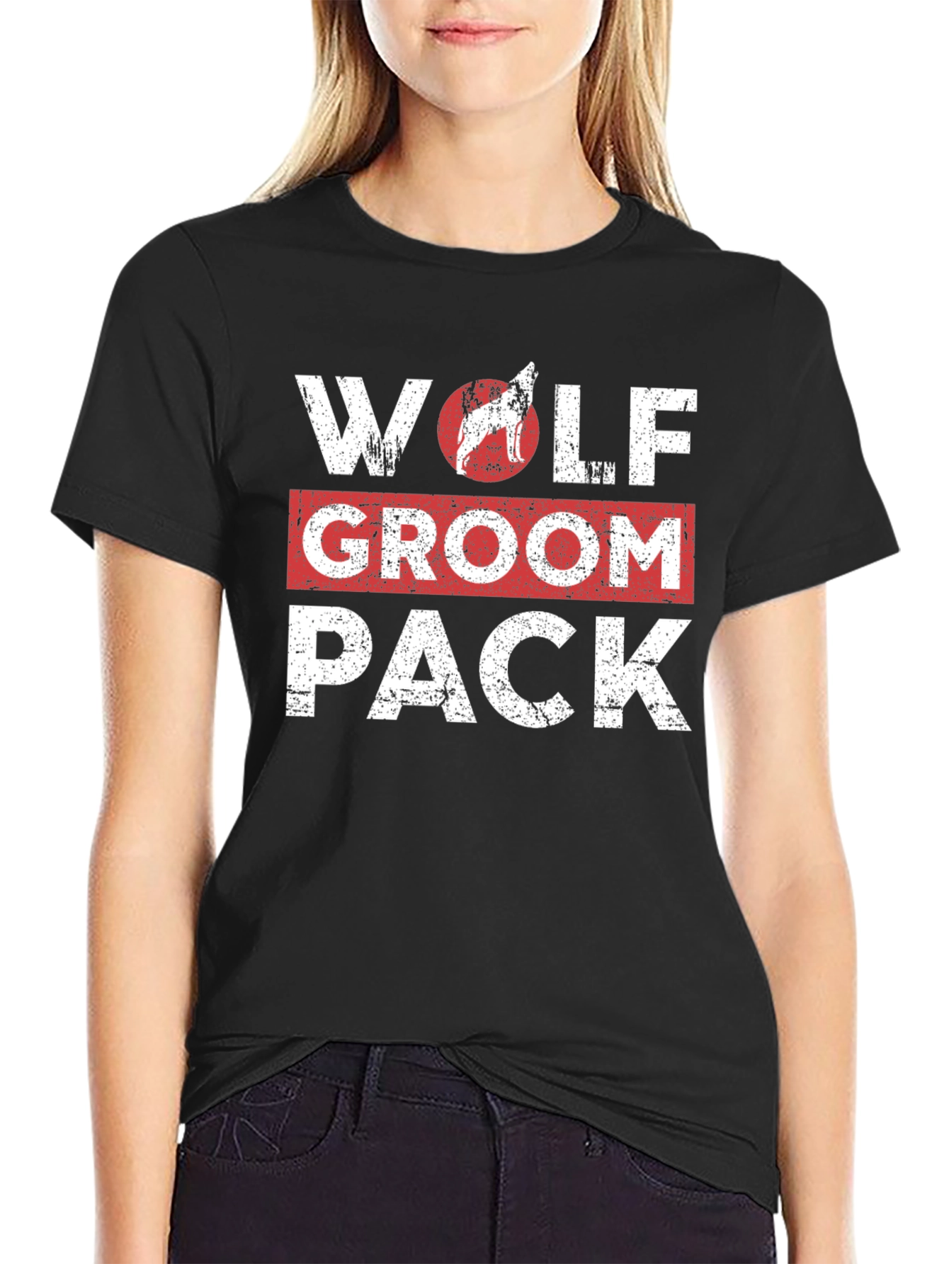 Wolf Groom Pack Graphic T-Shirt