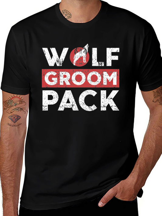 Wolf Groom Pack Graphic T-Shirt