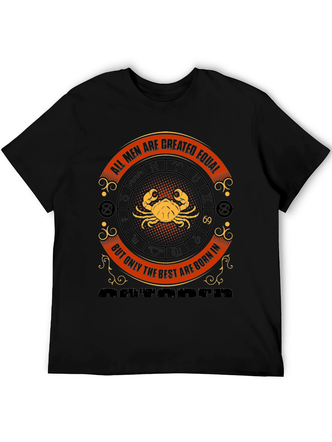 Zodiac Cancer Mens Graphic T-Shirt