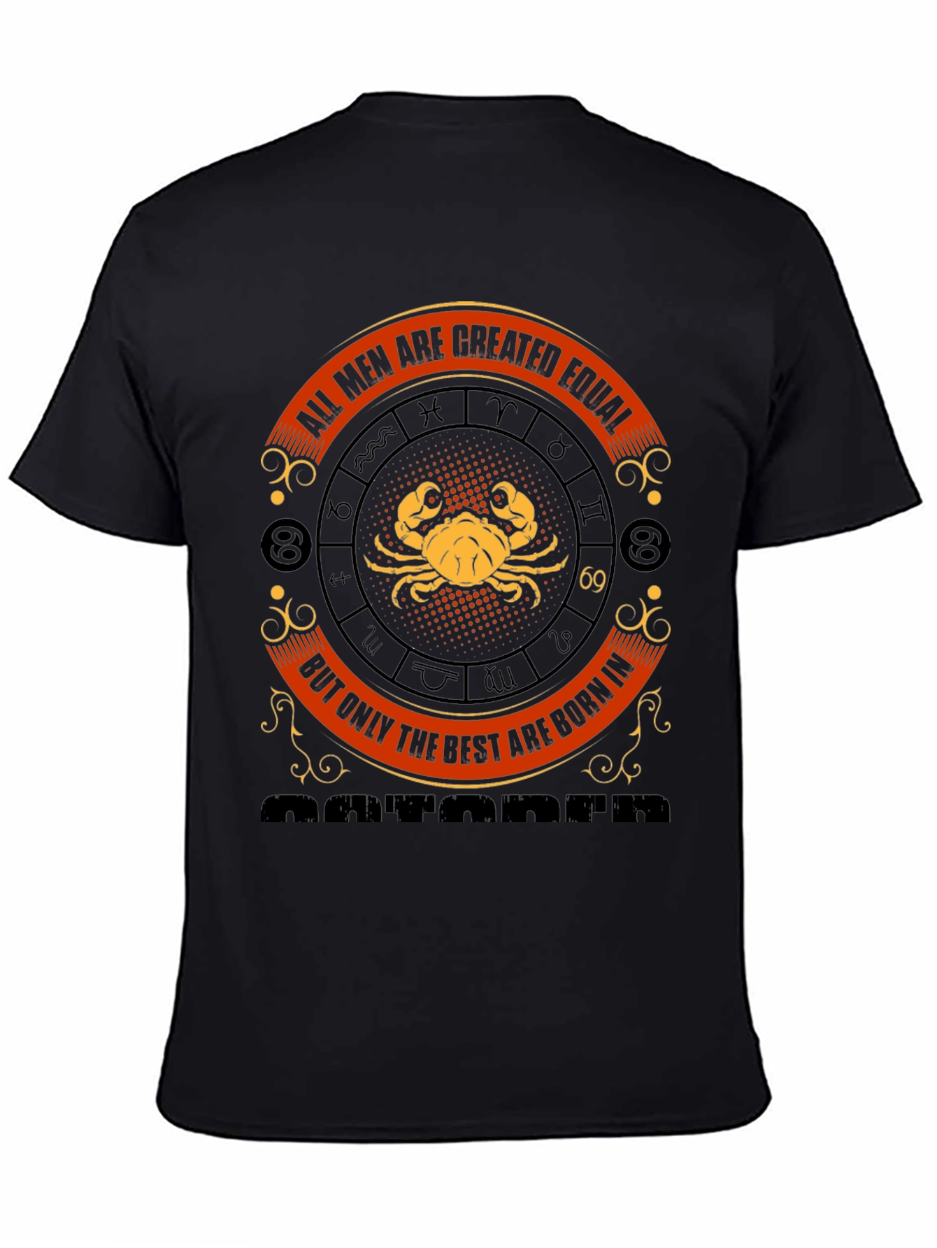 Zodiac Cancer Mens Graphic T-Shirt