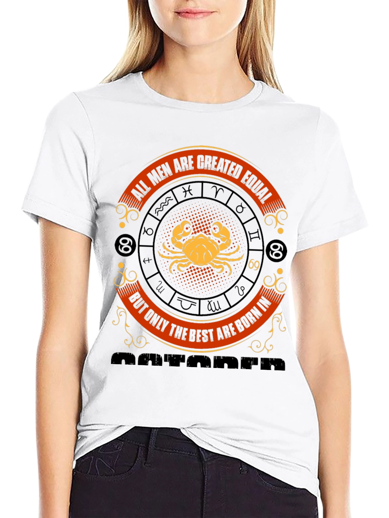 Zodiac Cancer Mens Graphic T-Shirt