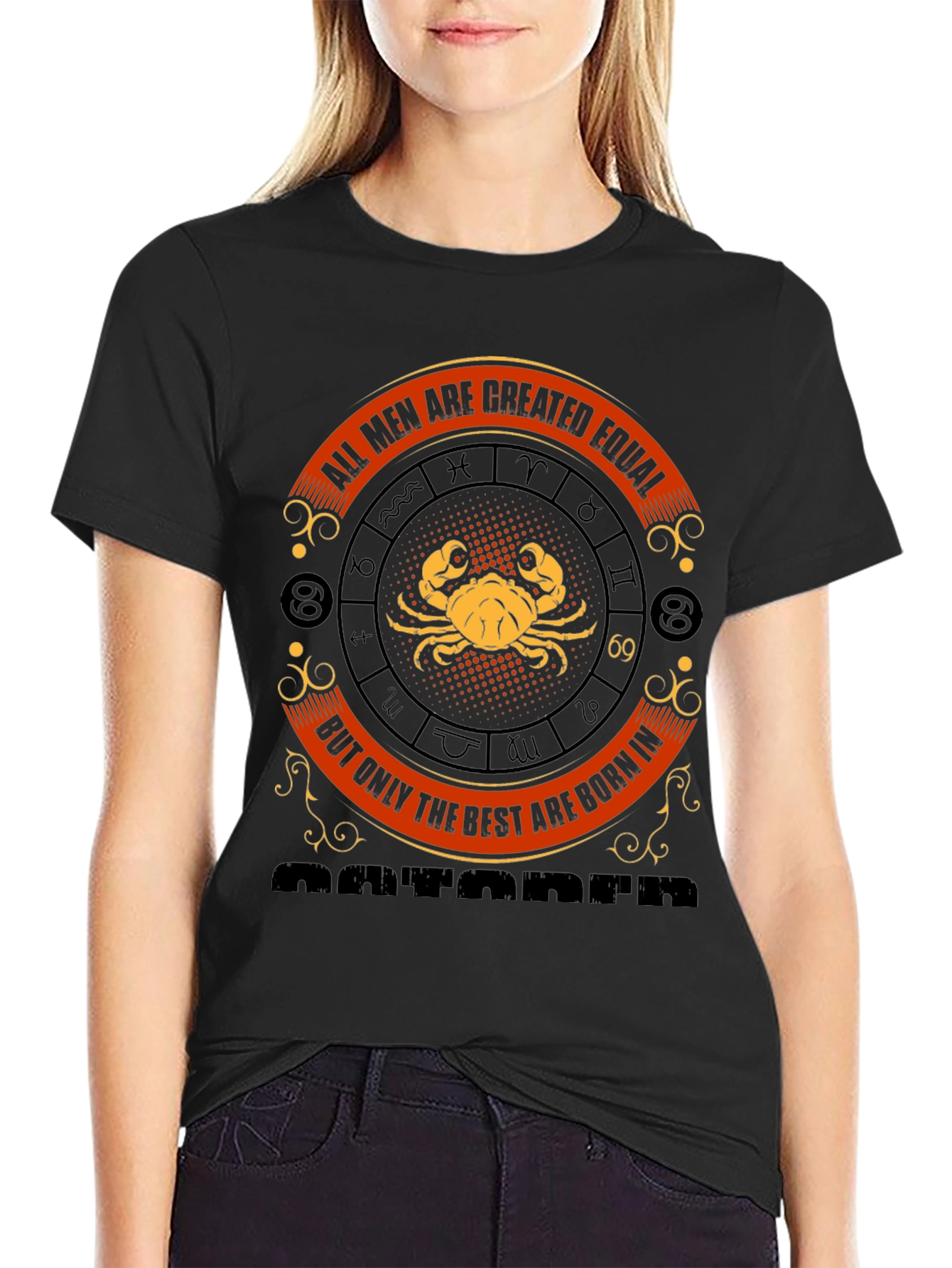 Zodiac Cancer Mens Graphic T-Shirt