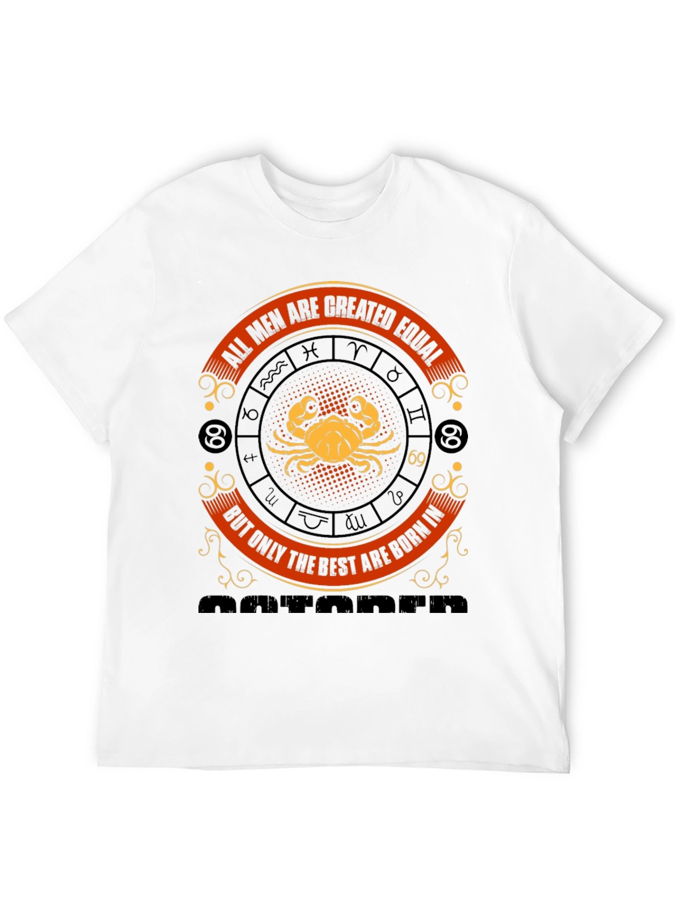 Zodiac Cancer Mens Graphic T-Shirt