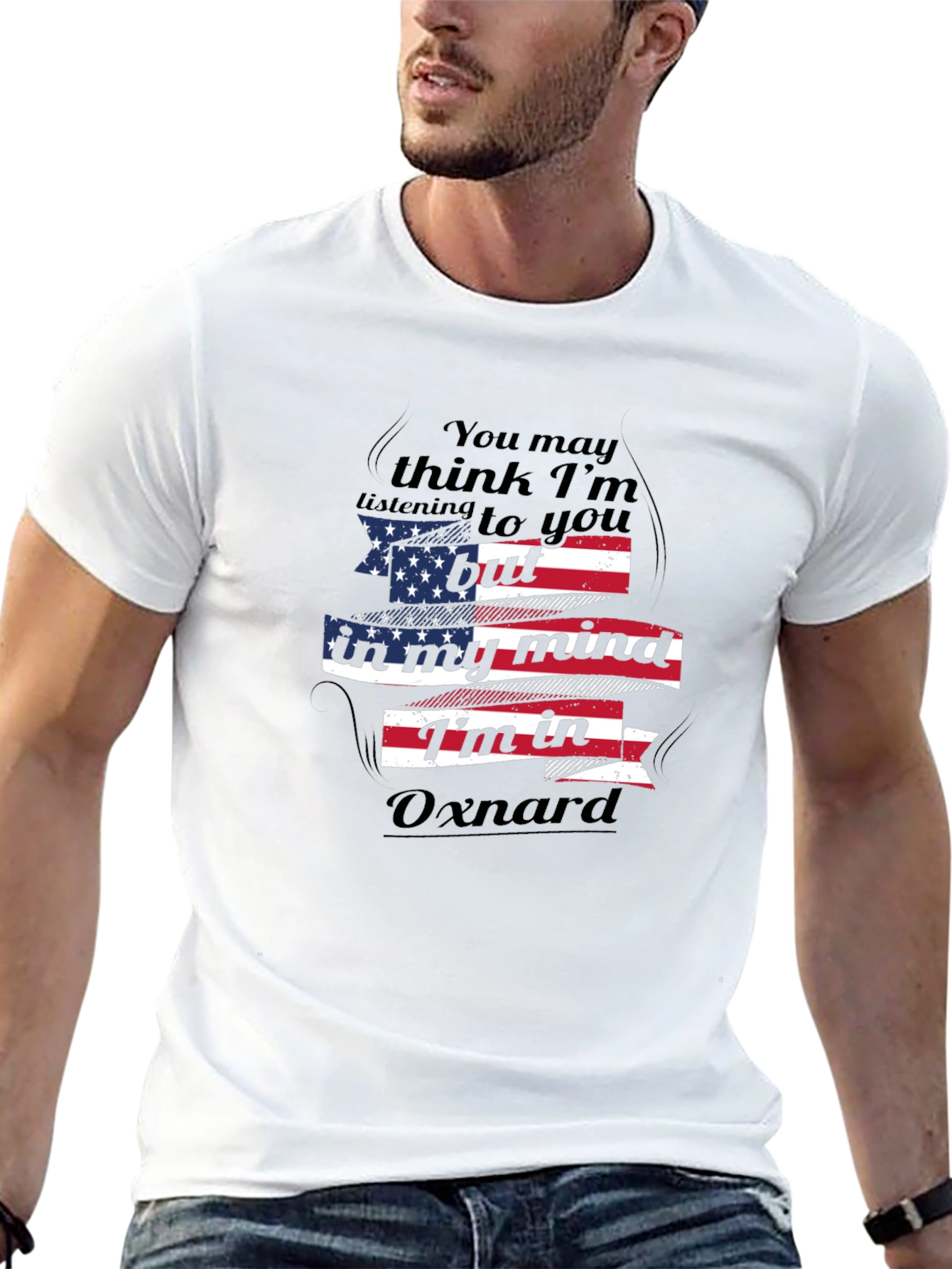 Oxnard Mind T-Shirt - Patriotic Design