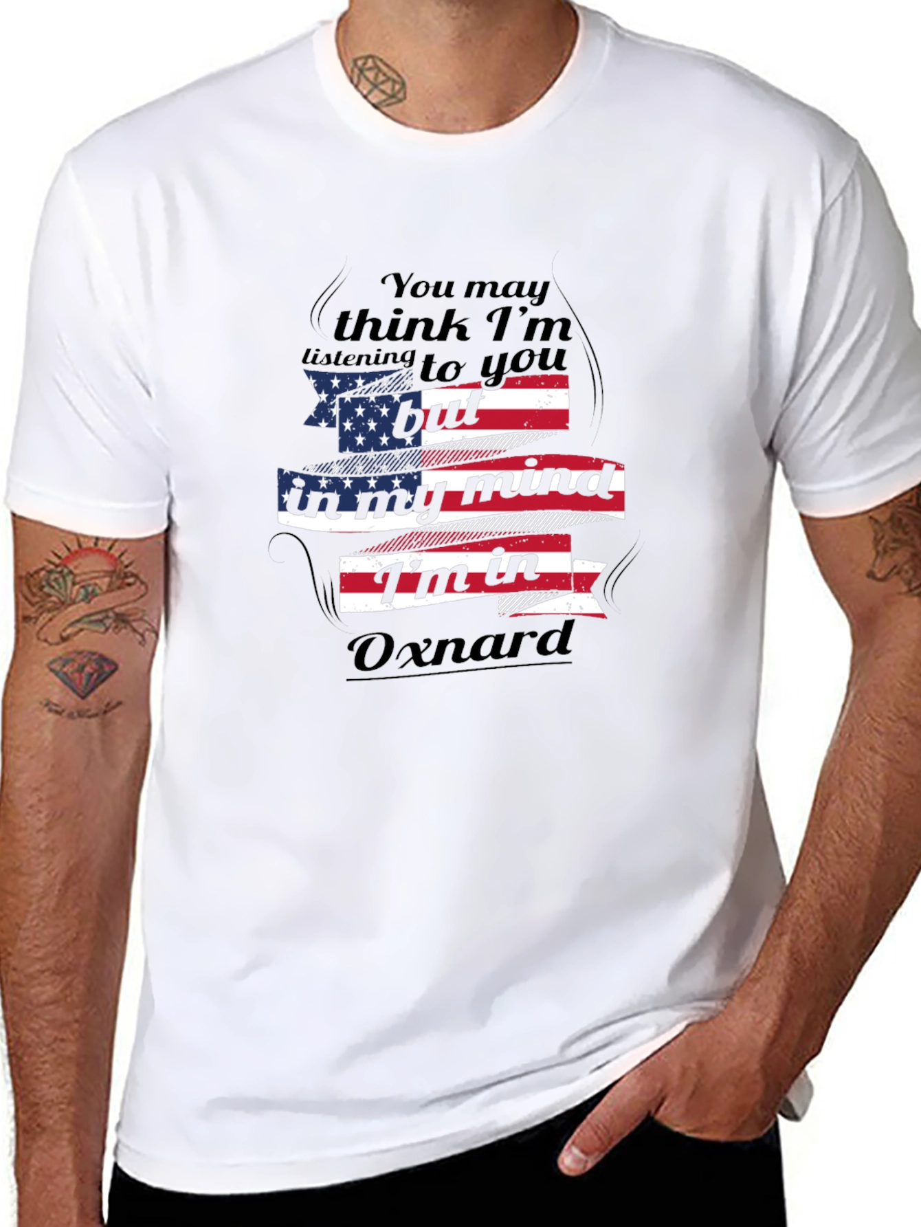 Oxnard Mind T-Shirt - Patriotic Design