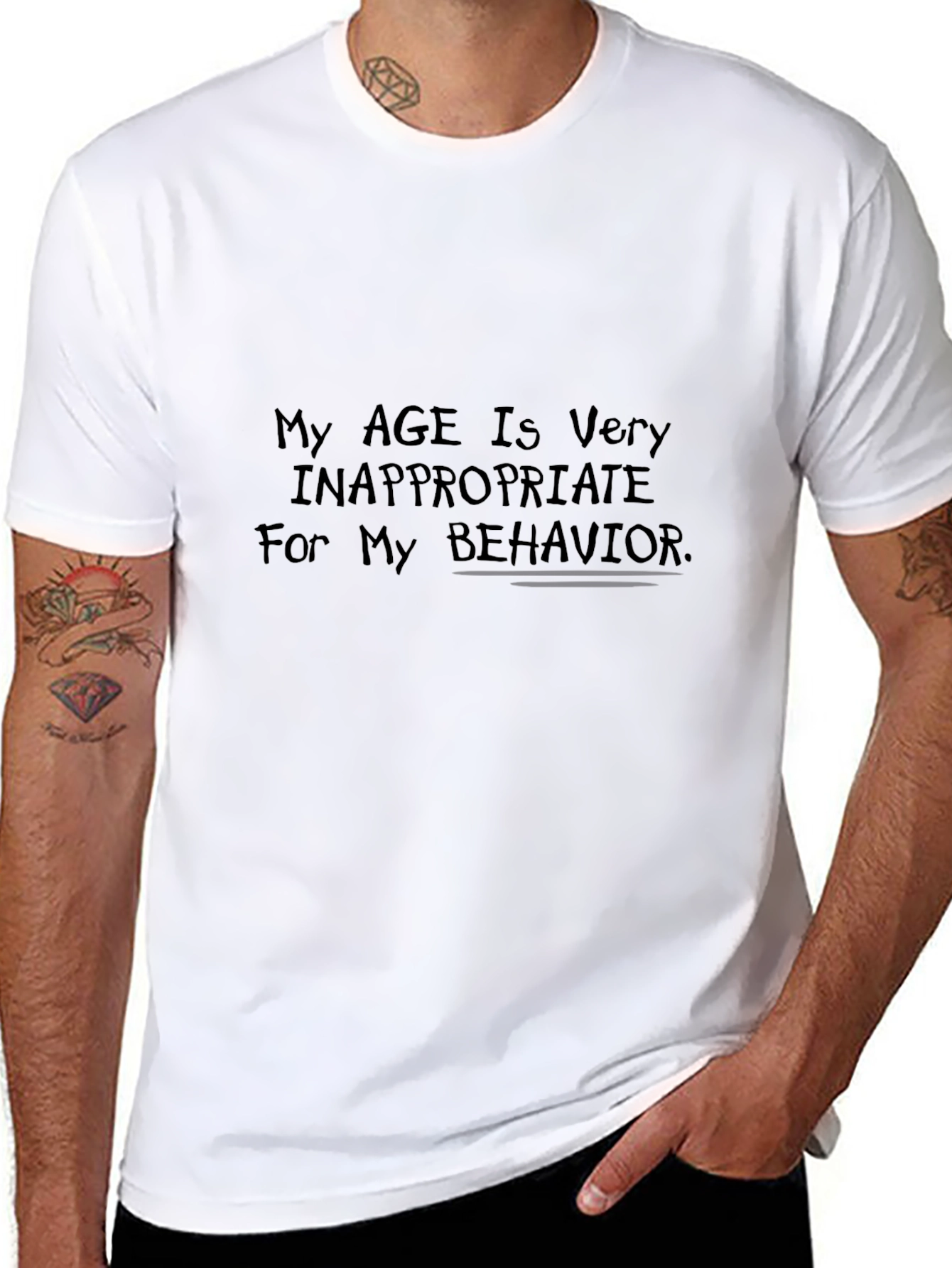 Inappropriate Age Statement Novelty T-Shirt