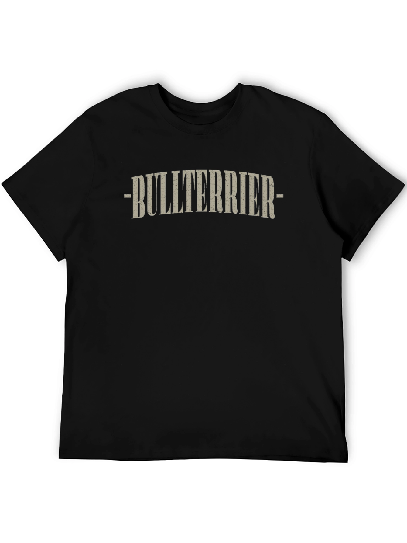 Bullterrier Graphic T-Shirt - Black Crew Neck Tee
