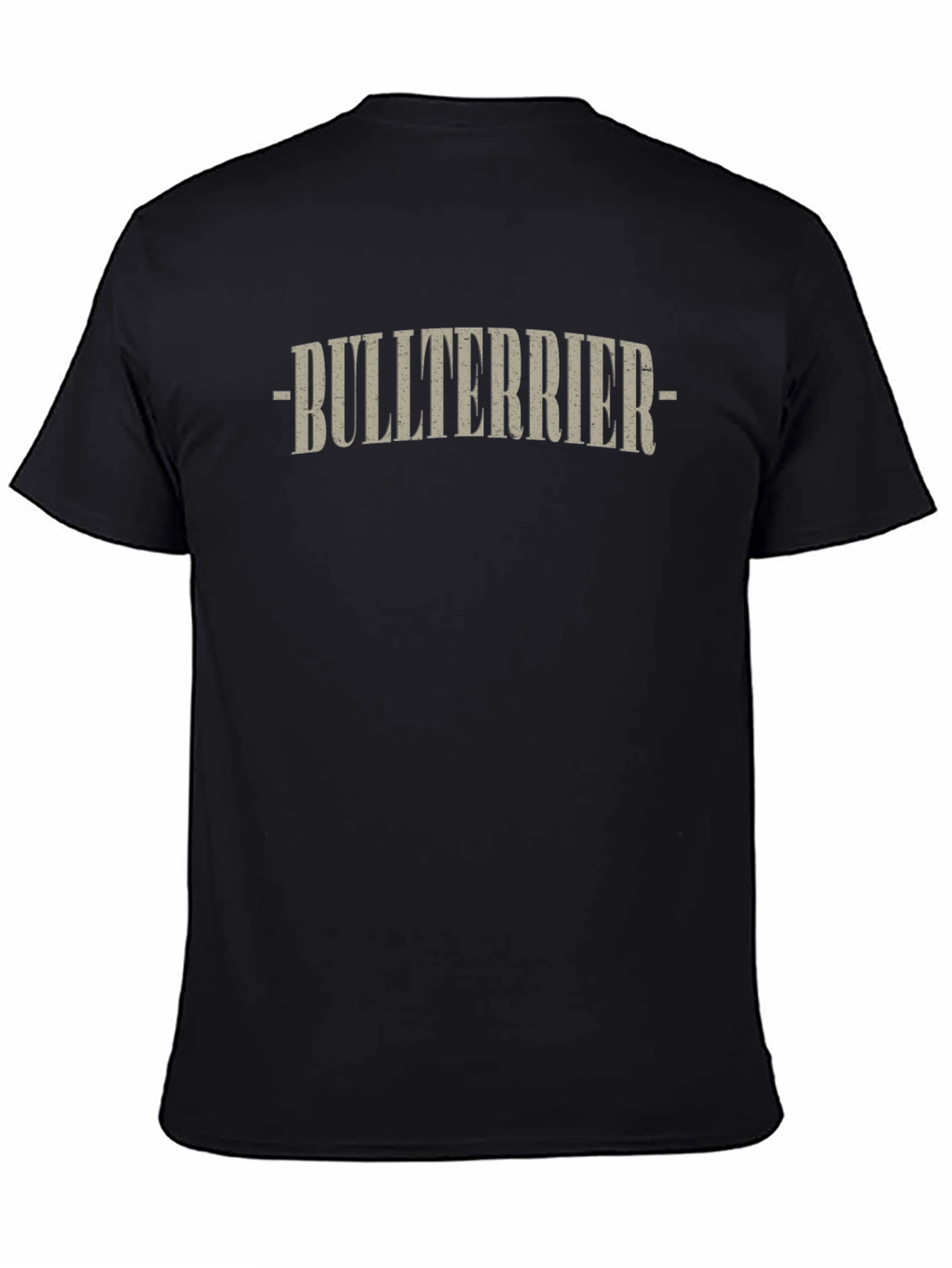 Bullterrier Graphic T-Shirt - Black Crew Neck Tee