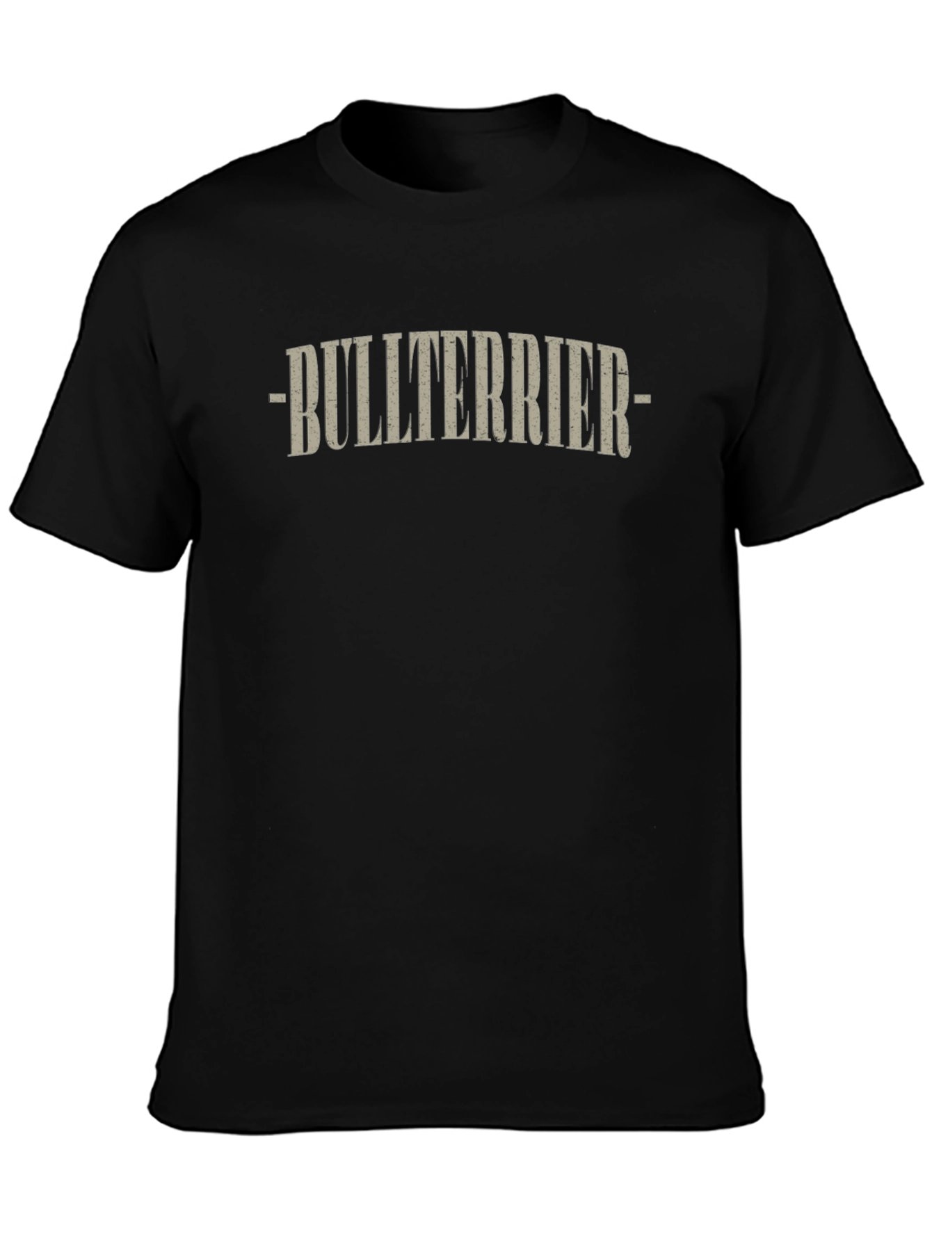 Bullterrier Graphic T-Shirt - Black Crew Neck Tee