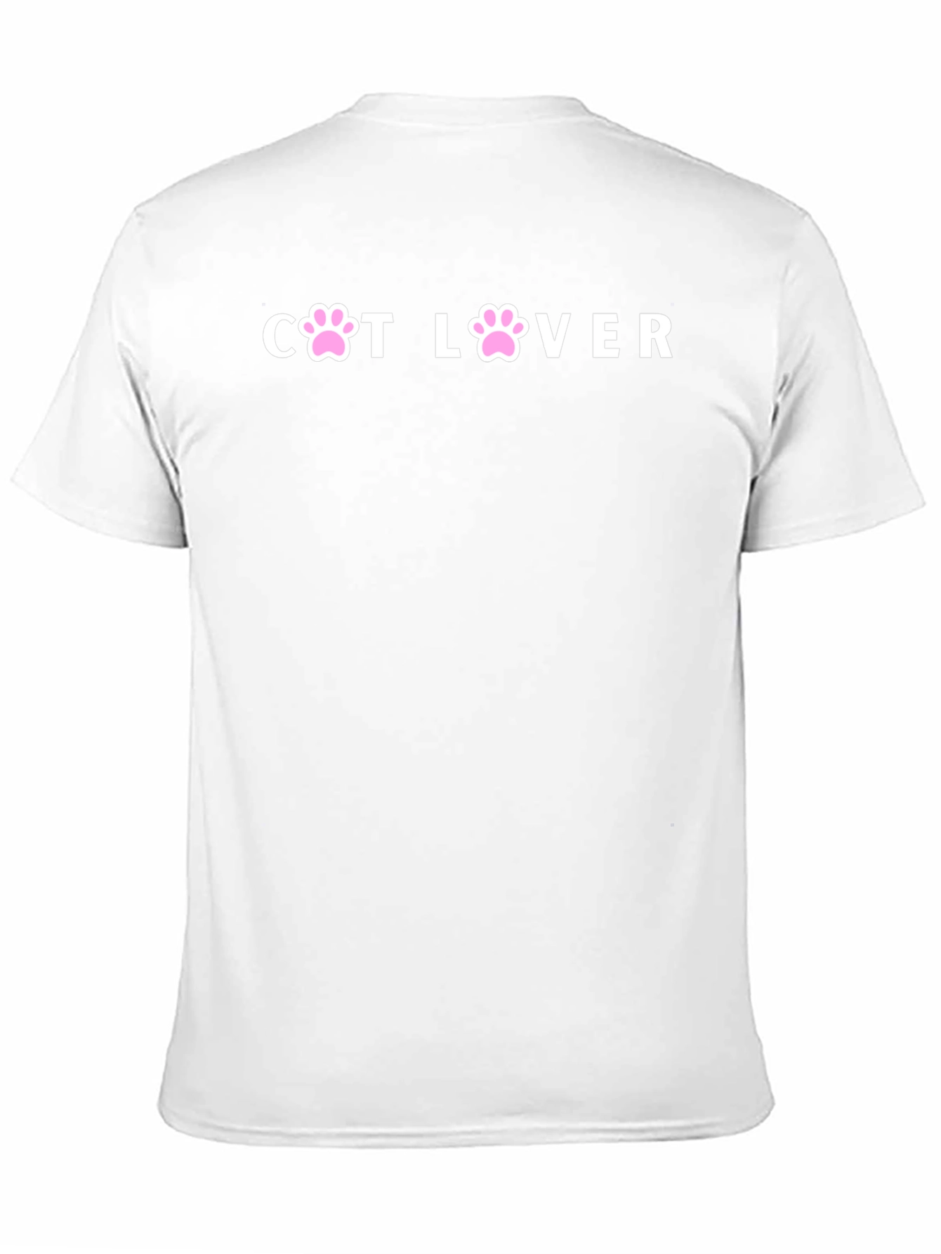 Cat Lover Paw Print T-Shirt - Unisex Black Tee