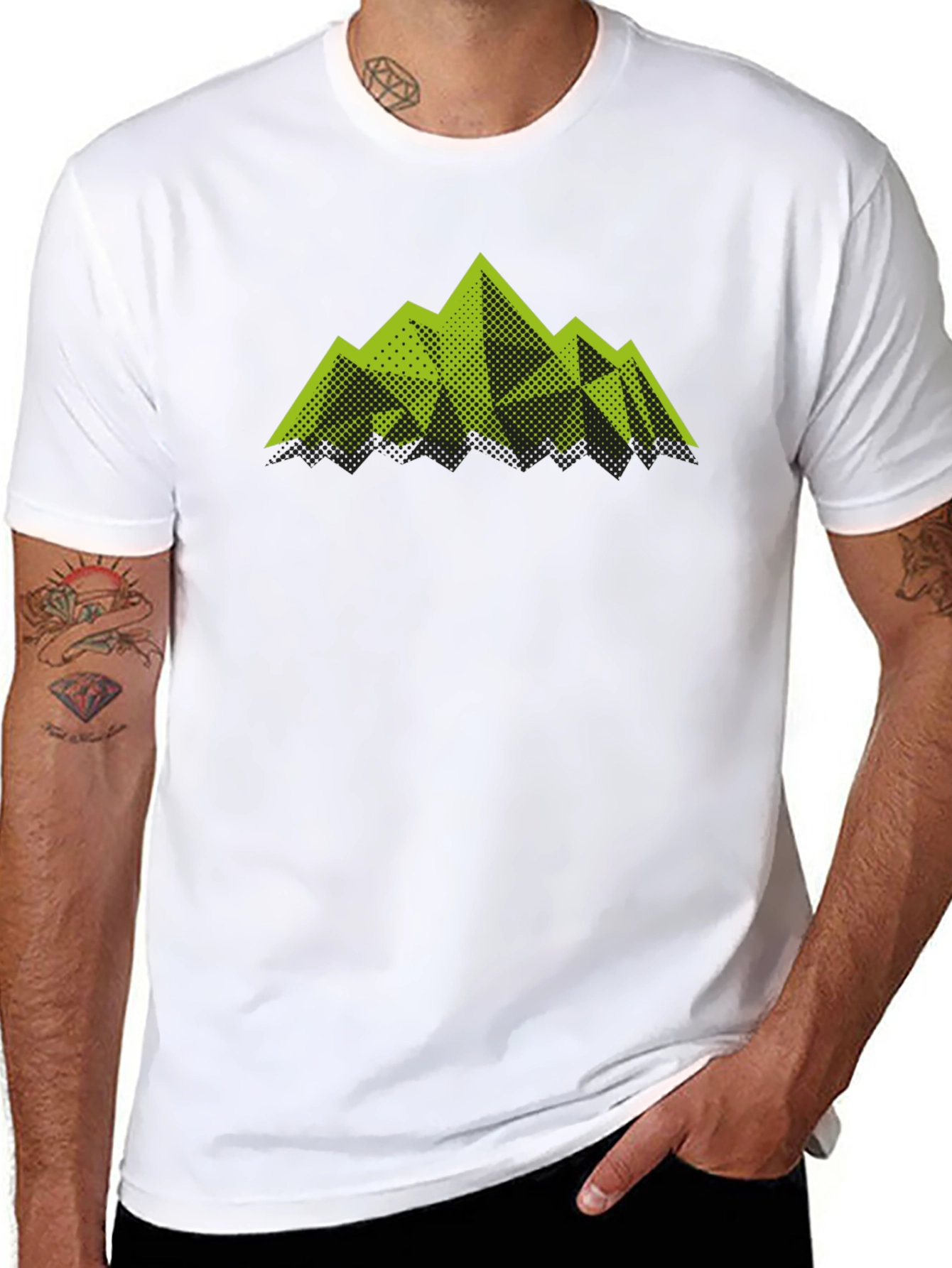 Mountain Graphic Mens Black T-Shirt