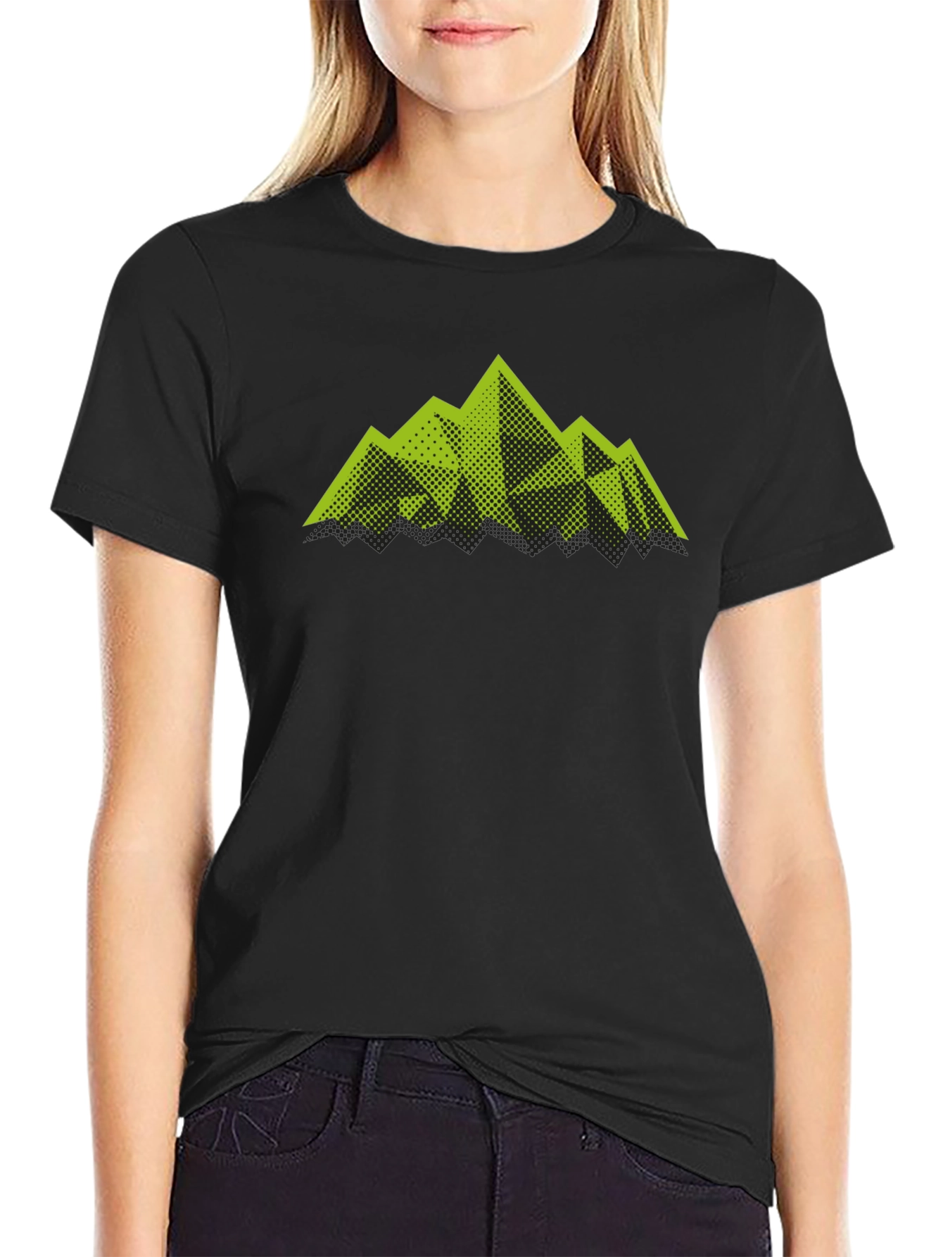Mountain Graphic Mens Black T-Shirt