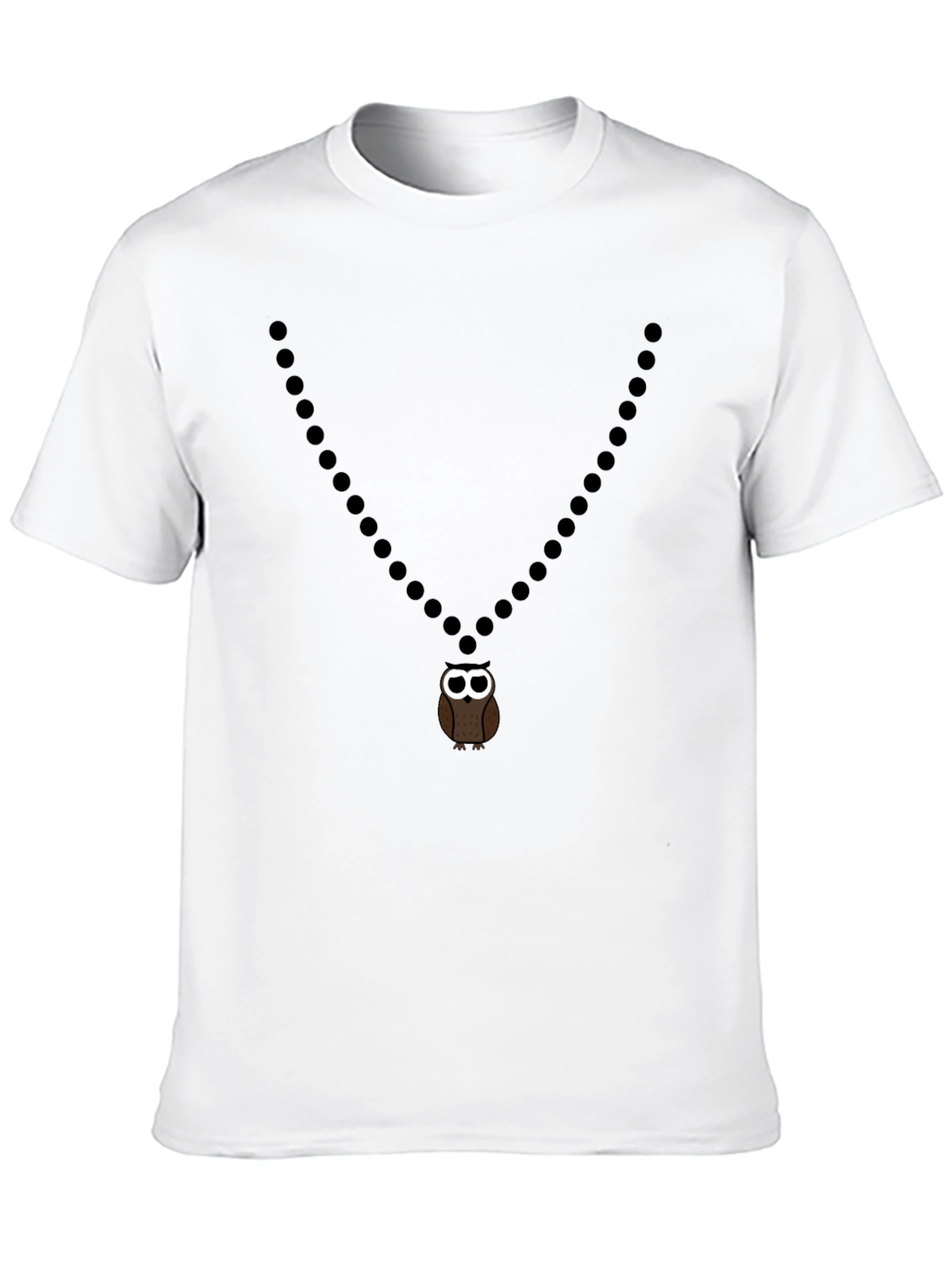 Mens Owl Pendant Graphic Tee