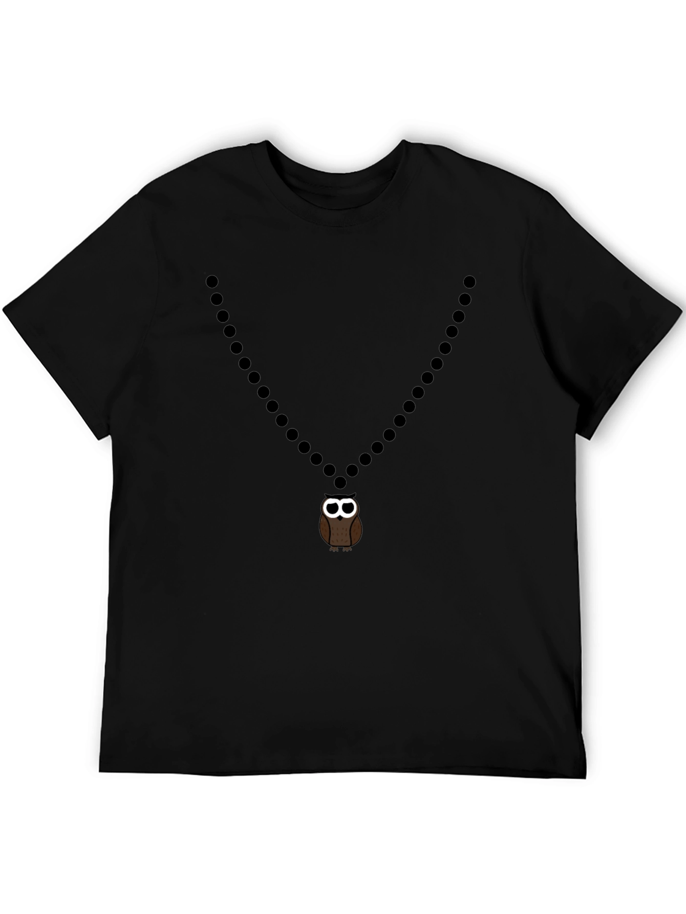 Mens Owl Pendant Graphic Tee