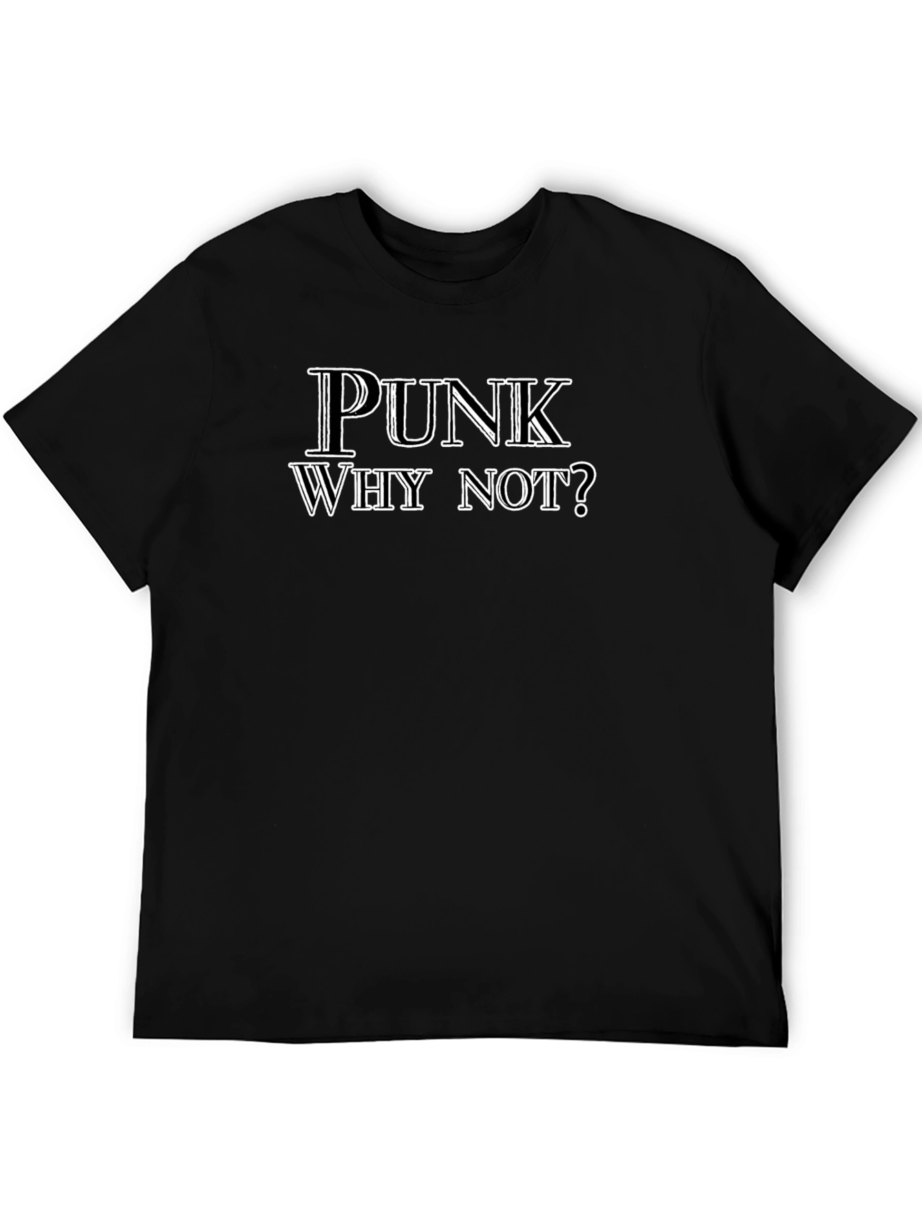 Punk Why Not? Black Graphic Tee